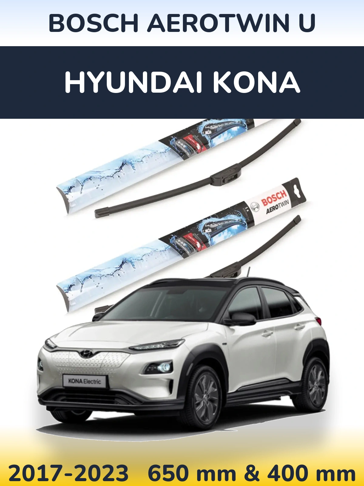Torkarblad BOSCH AeroTwin U för Hyundai Kona