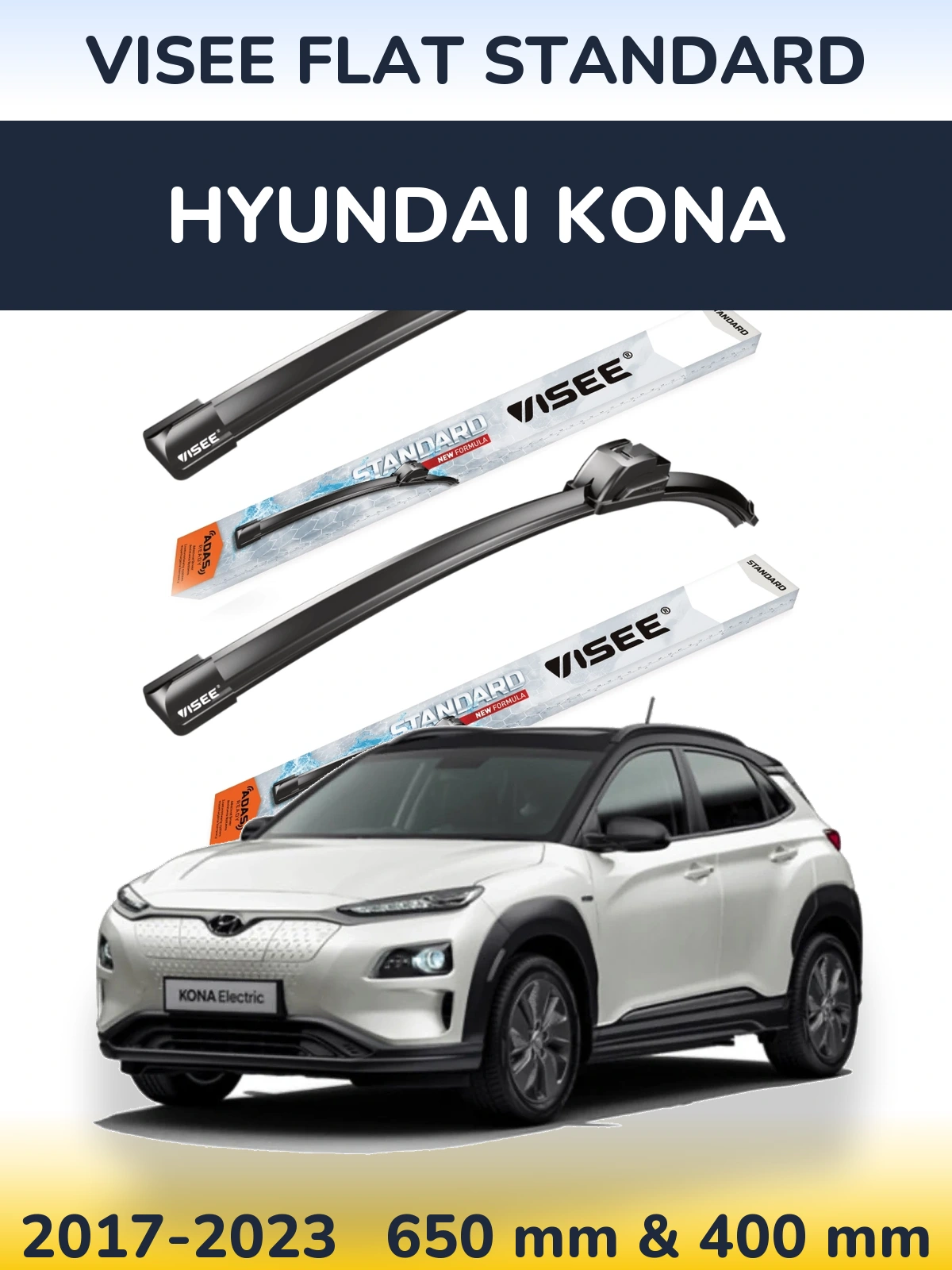 Torkarblad VISEE FLAT STANDARD för Hyundai Kona