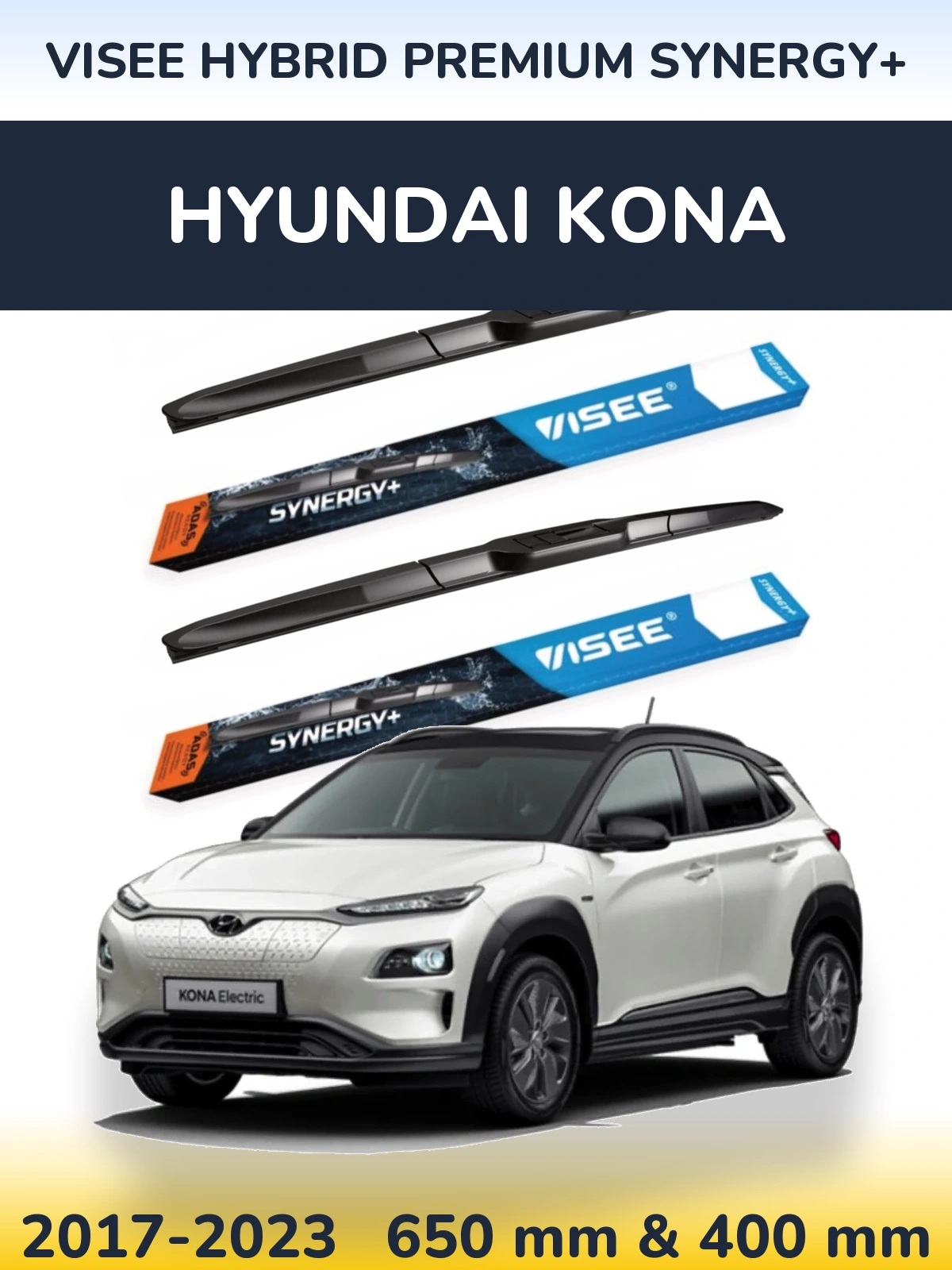 Torkarblad VISEE HYBRID PREMIUM SYNERGY+ för Hyundai Kona