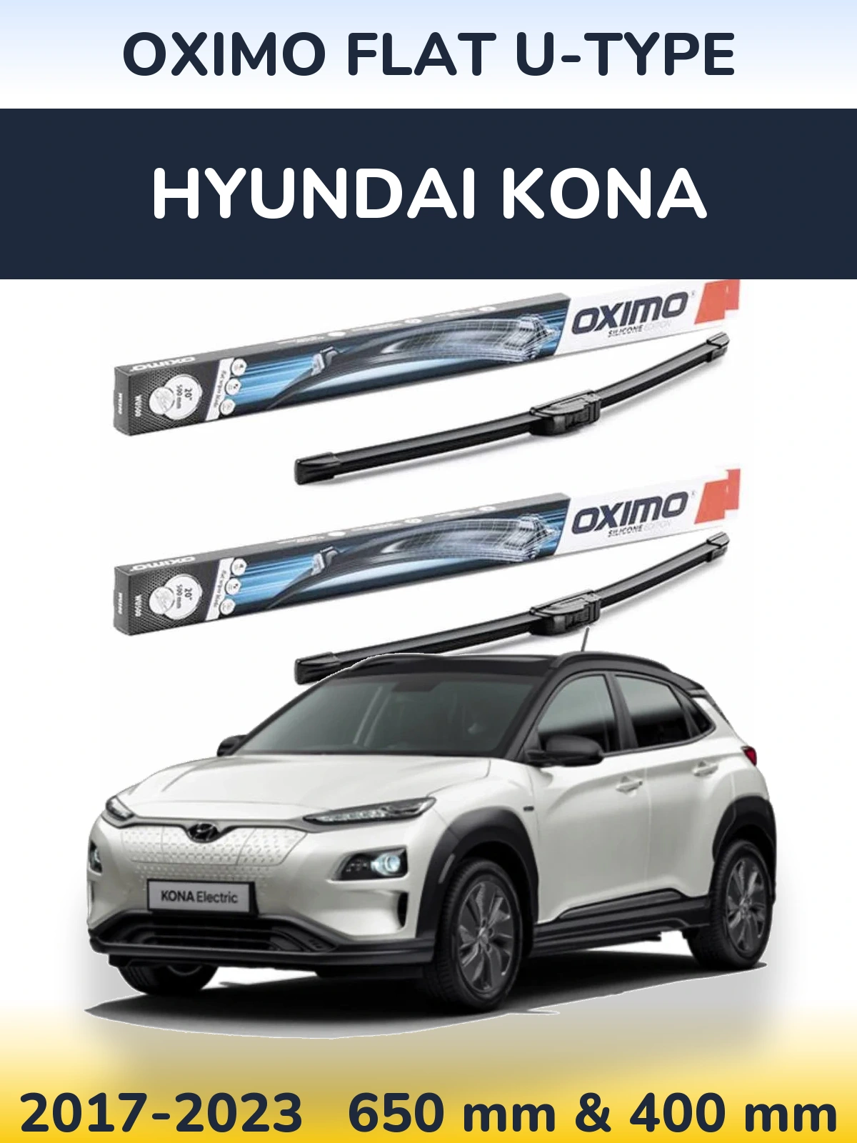 Torkarblad Oximo Flat U-type för Hyundai Kona