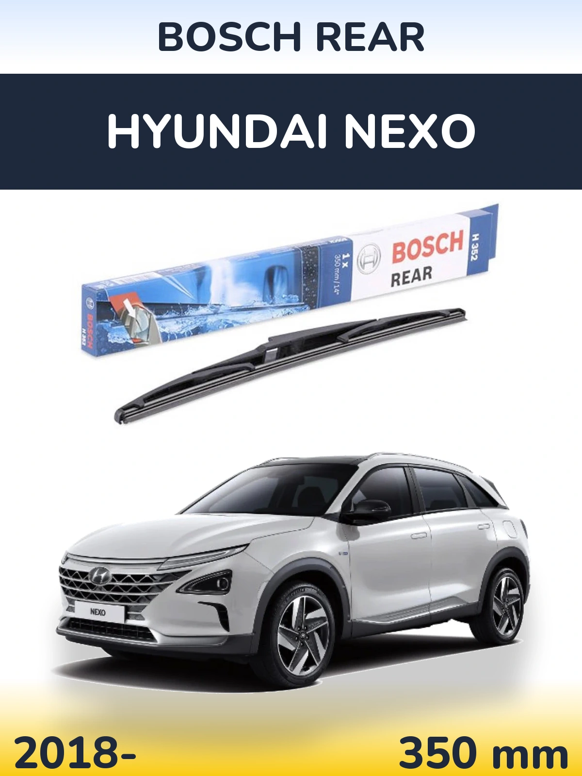 Torkarblad BOSCH Rear för Hyundai Nexo