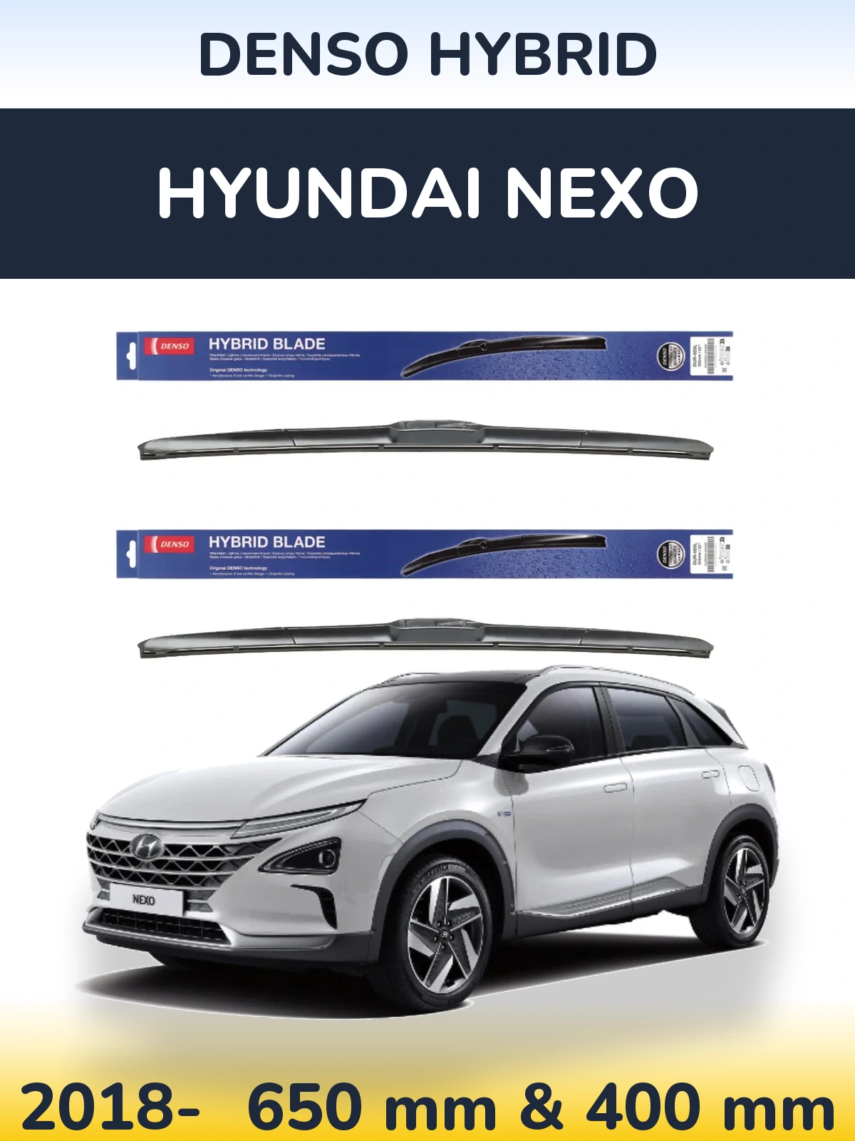 Torkarblad Denso Hybrid för Hyundai Nexo