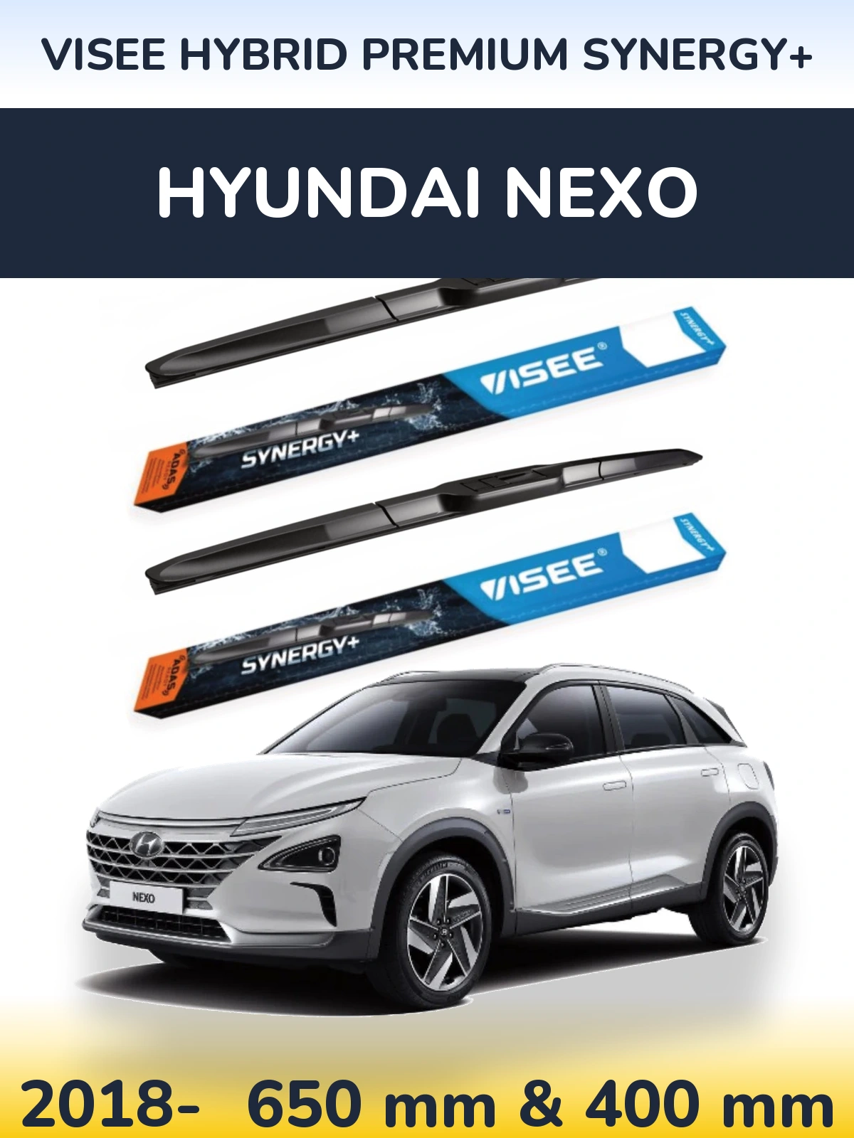 Torkarblad VISEE HYBRID PREMIUM SYNERGY+ för Hyundai Nexo