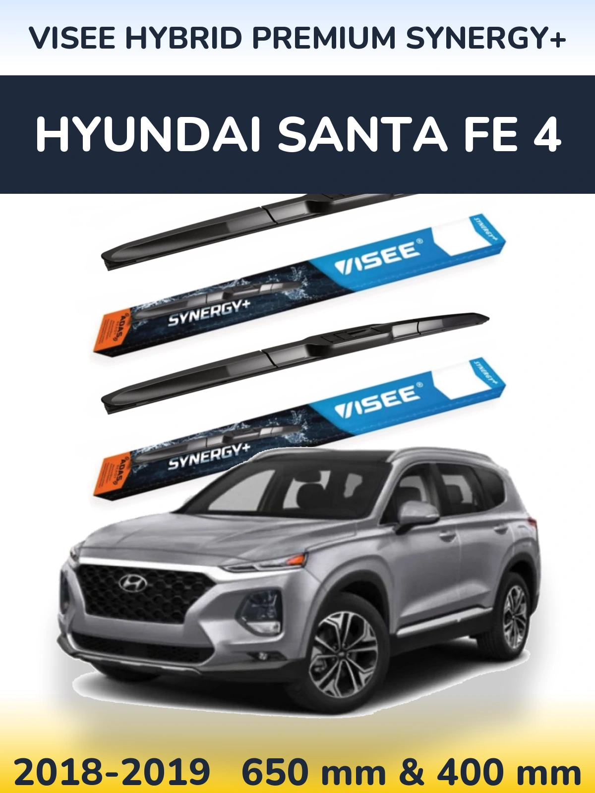 Torkarblad VISEE HYBRID PREMIUM SYNERGY+ för Hyundai Santa Fe 4