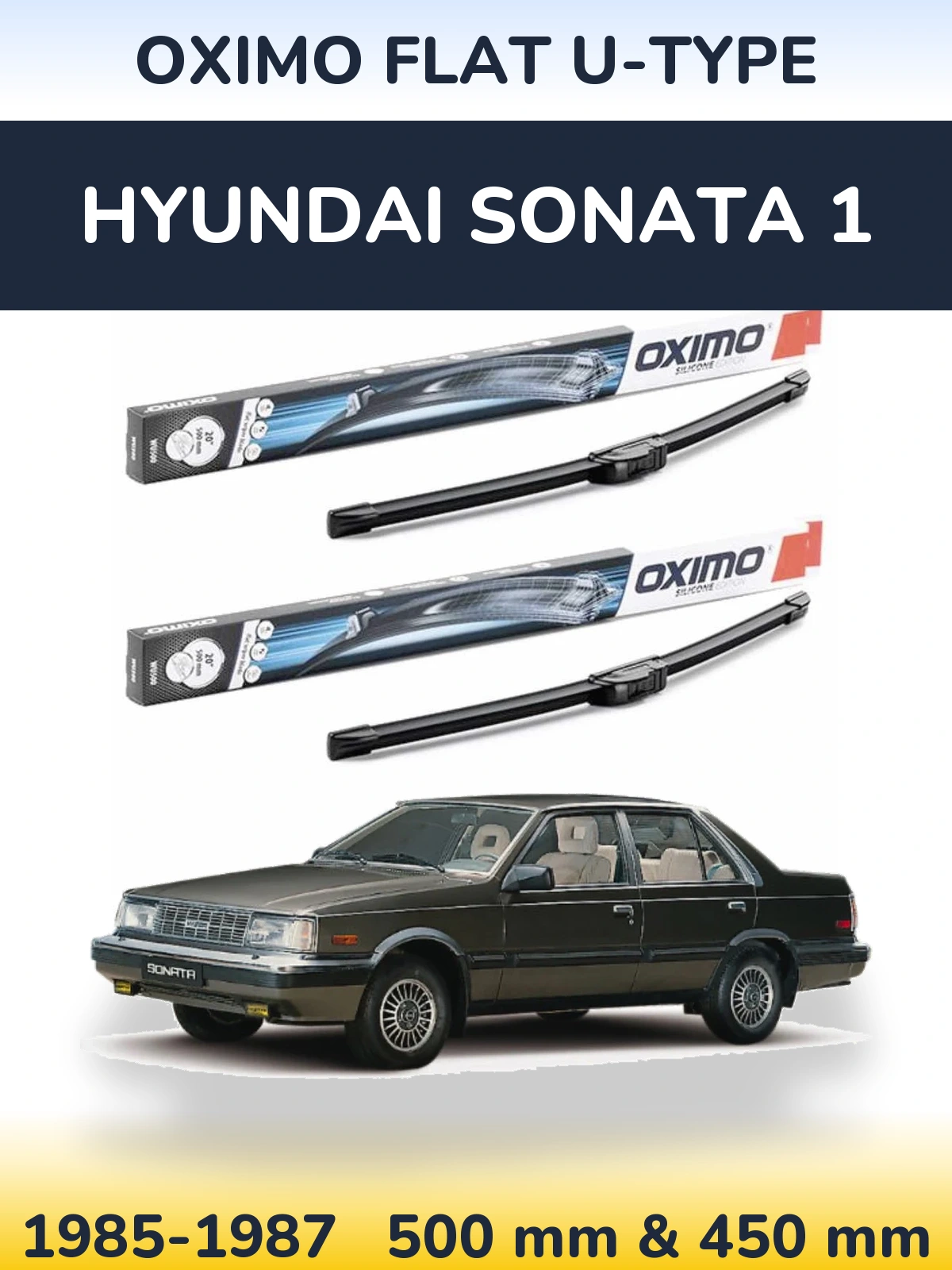 Torkarblad Oximo Flat U-type för Hyundai Sonata 1