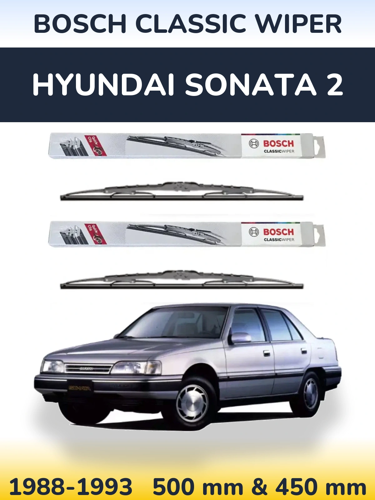 Torkarblad BOSCH Classic Wiper för Hyundai Sonata 2