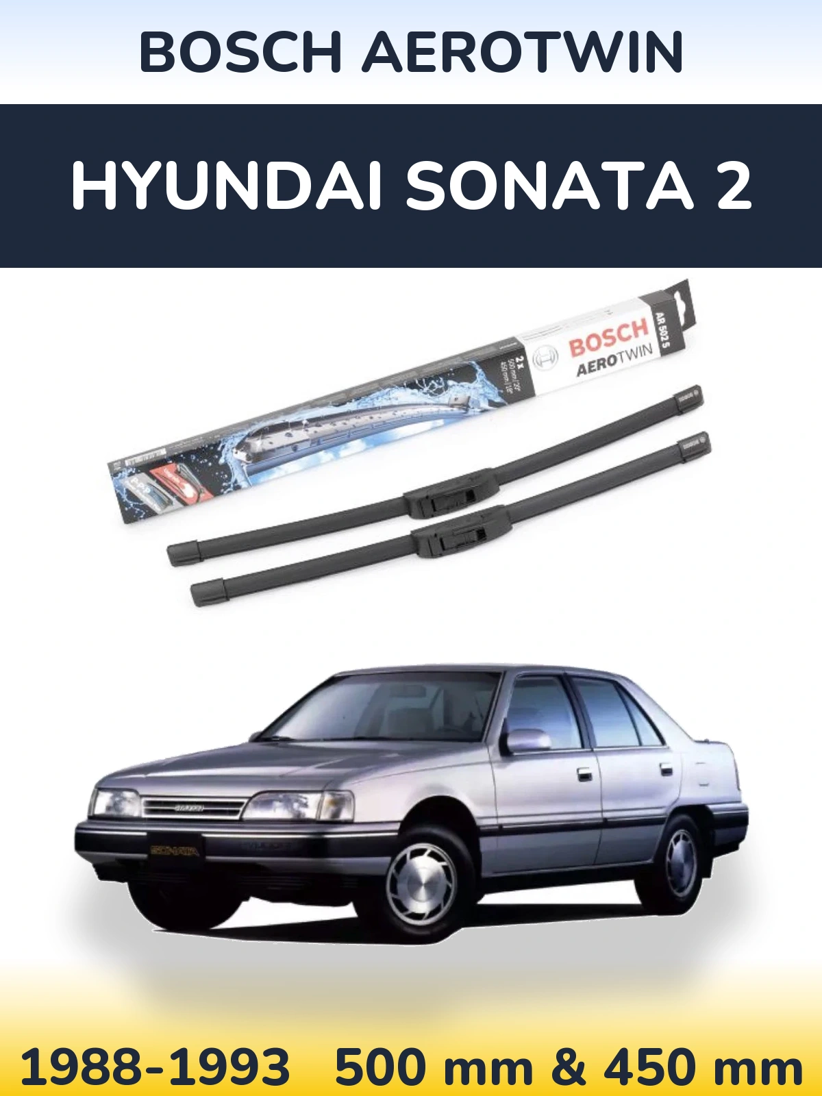 Torkarblad BOSCH AeroTwin för Hyundai Sonata 2