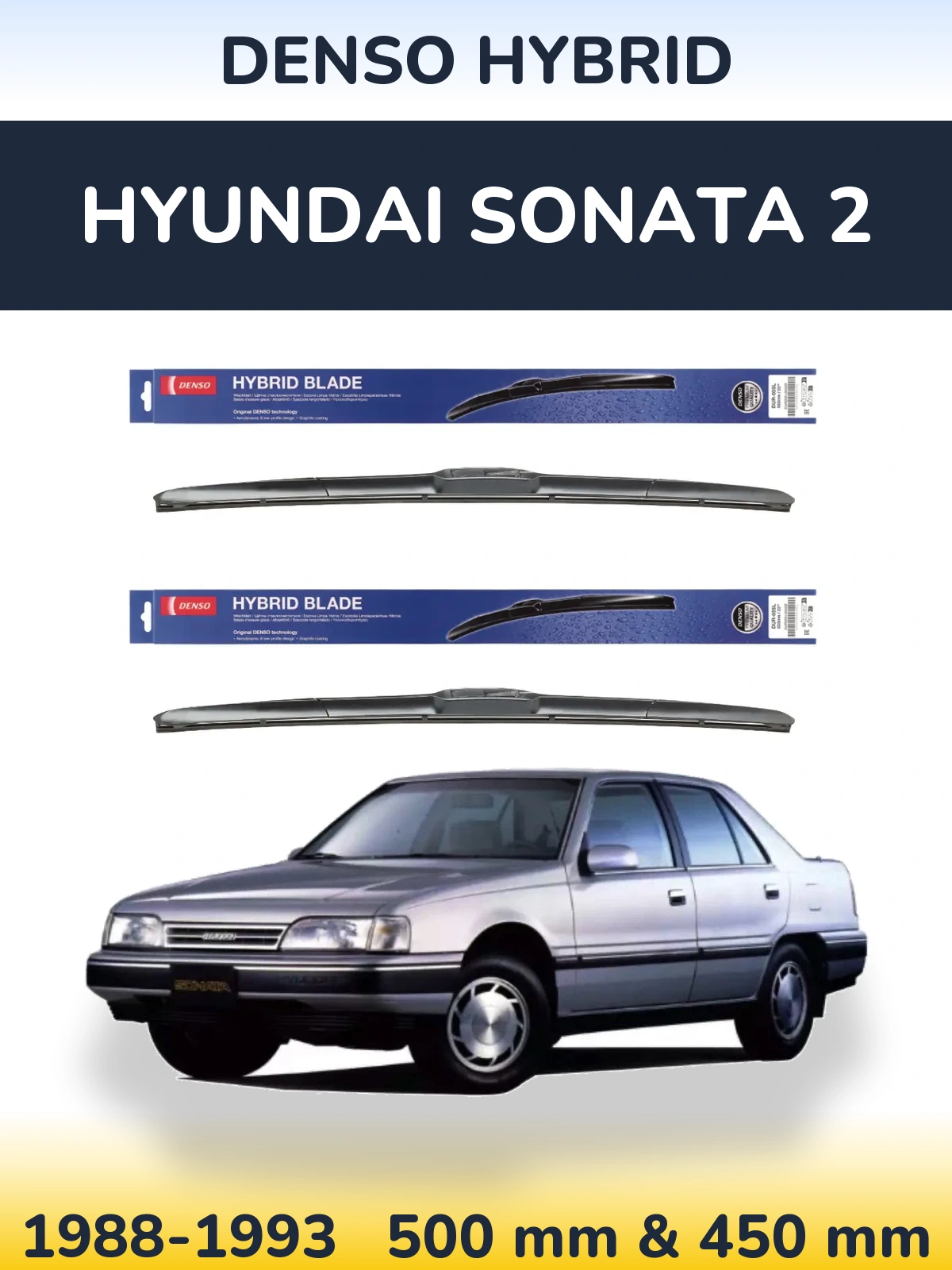 Torkarblad Denso Hybrid för Hyundai Sonata 2