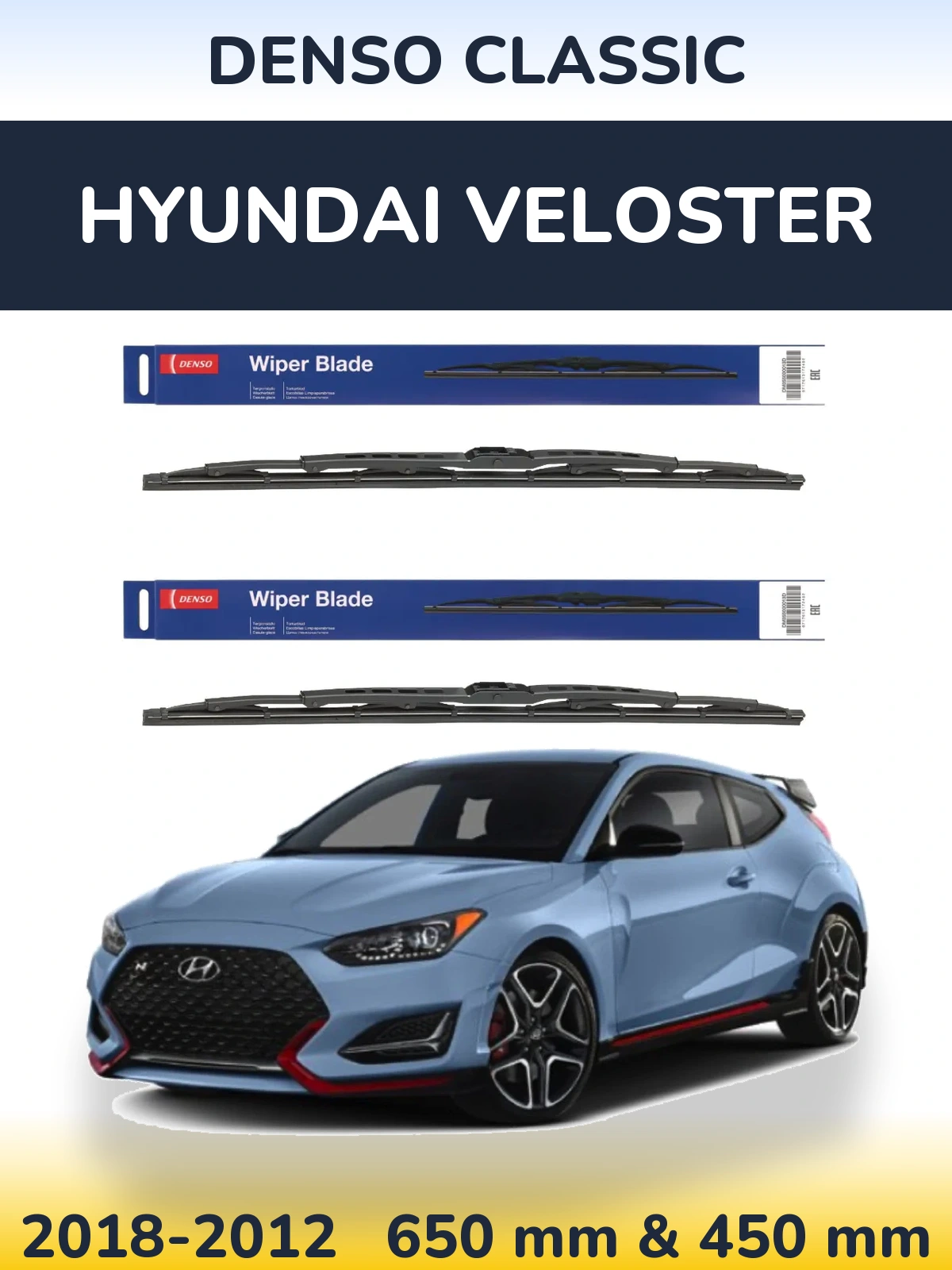Torkarblad Denso Classic för Hyundai Veloster