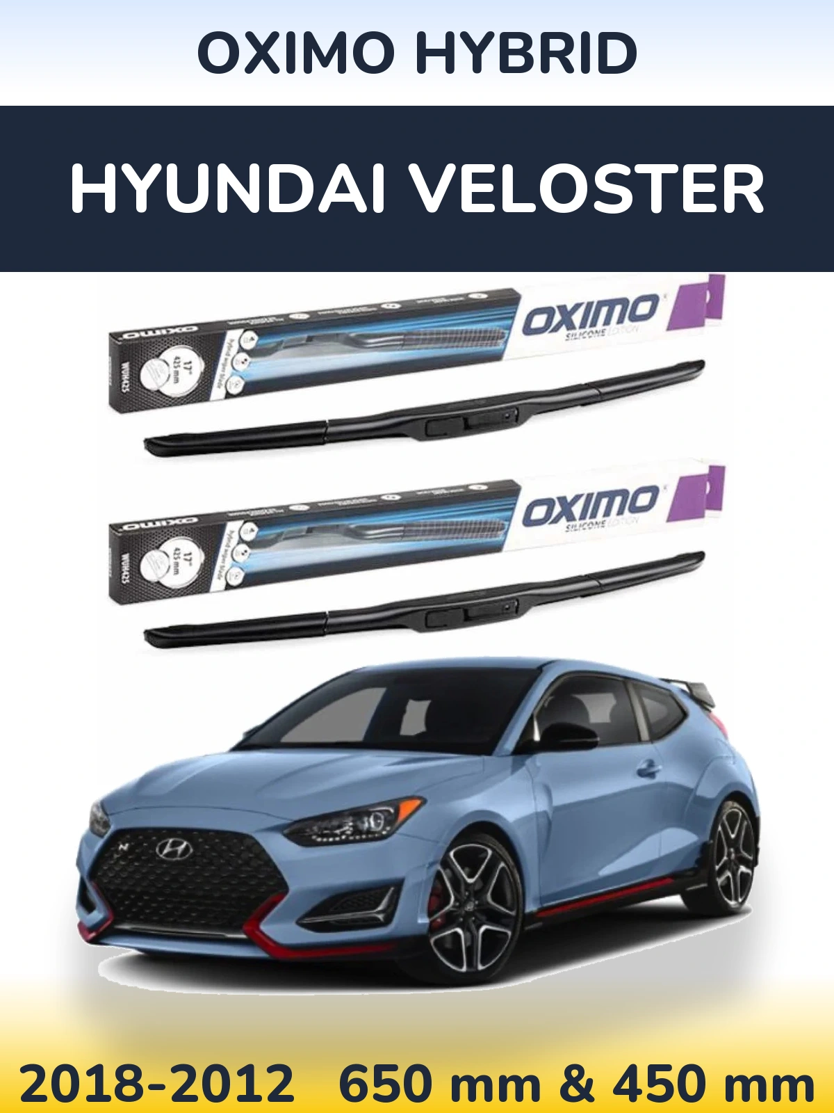 Torkarblad Oximo Hybrid för Hyundai Veloster