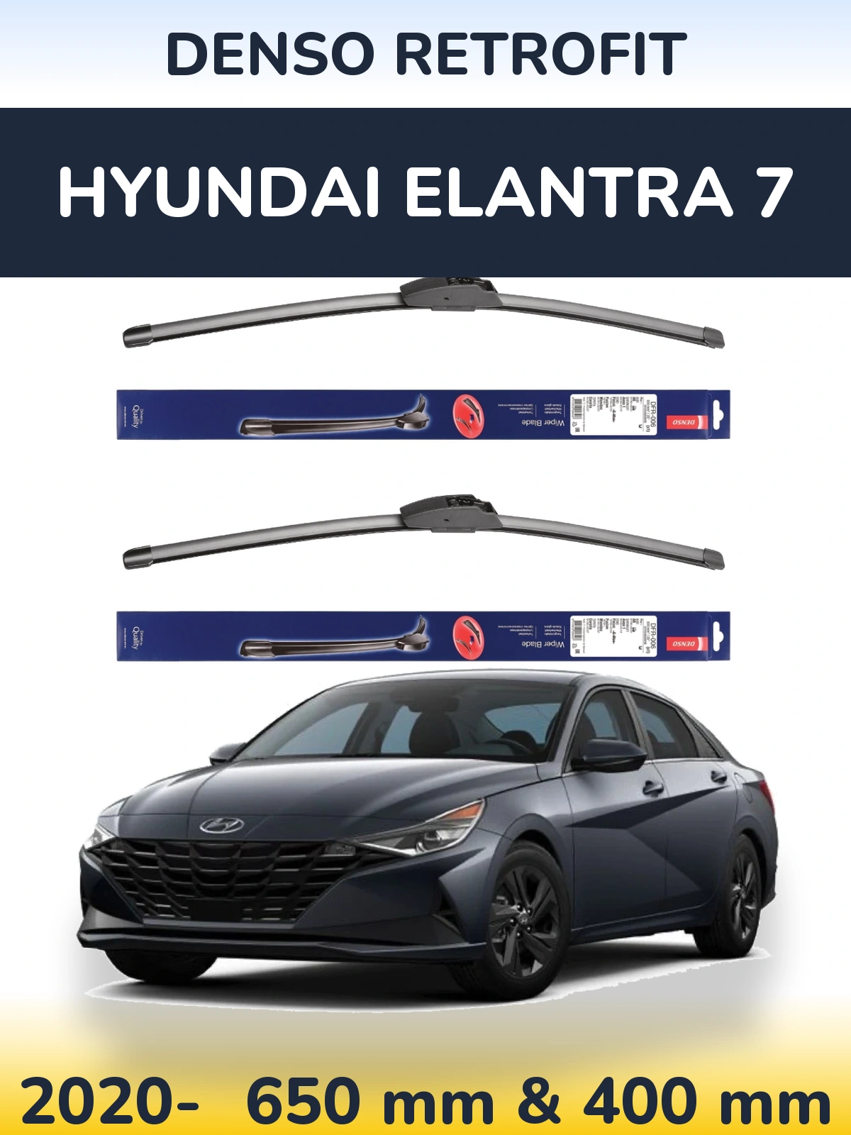 Torkarblad Denso Retrofit för Hyundai Elantra 7