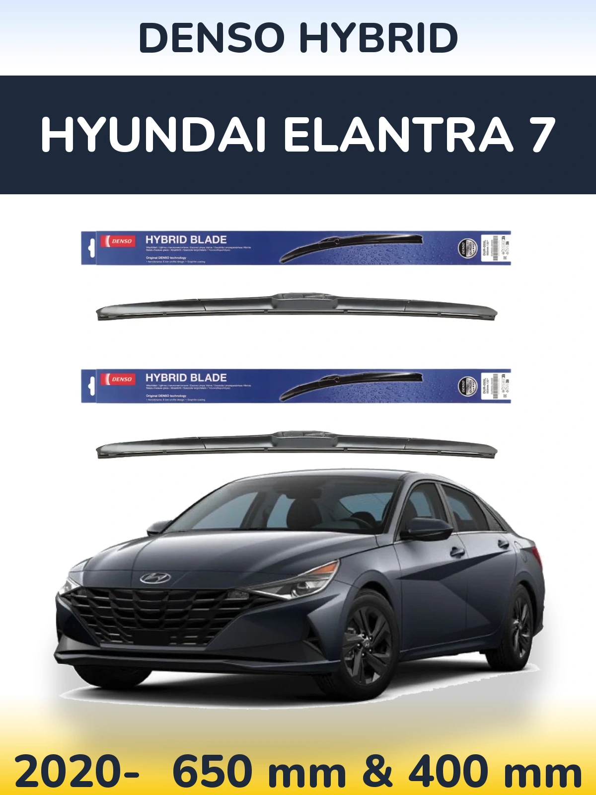 Torkarblad Denso Hybrid för Hyundai Elantra 7