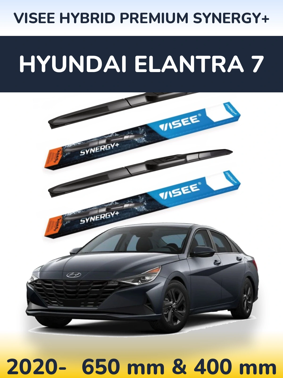 Torkarblad VISEE HYBRID PREMIUM SYNERGY+ för Hyundai Elantra 7