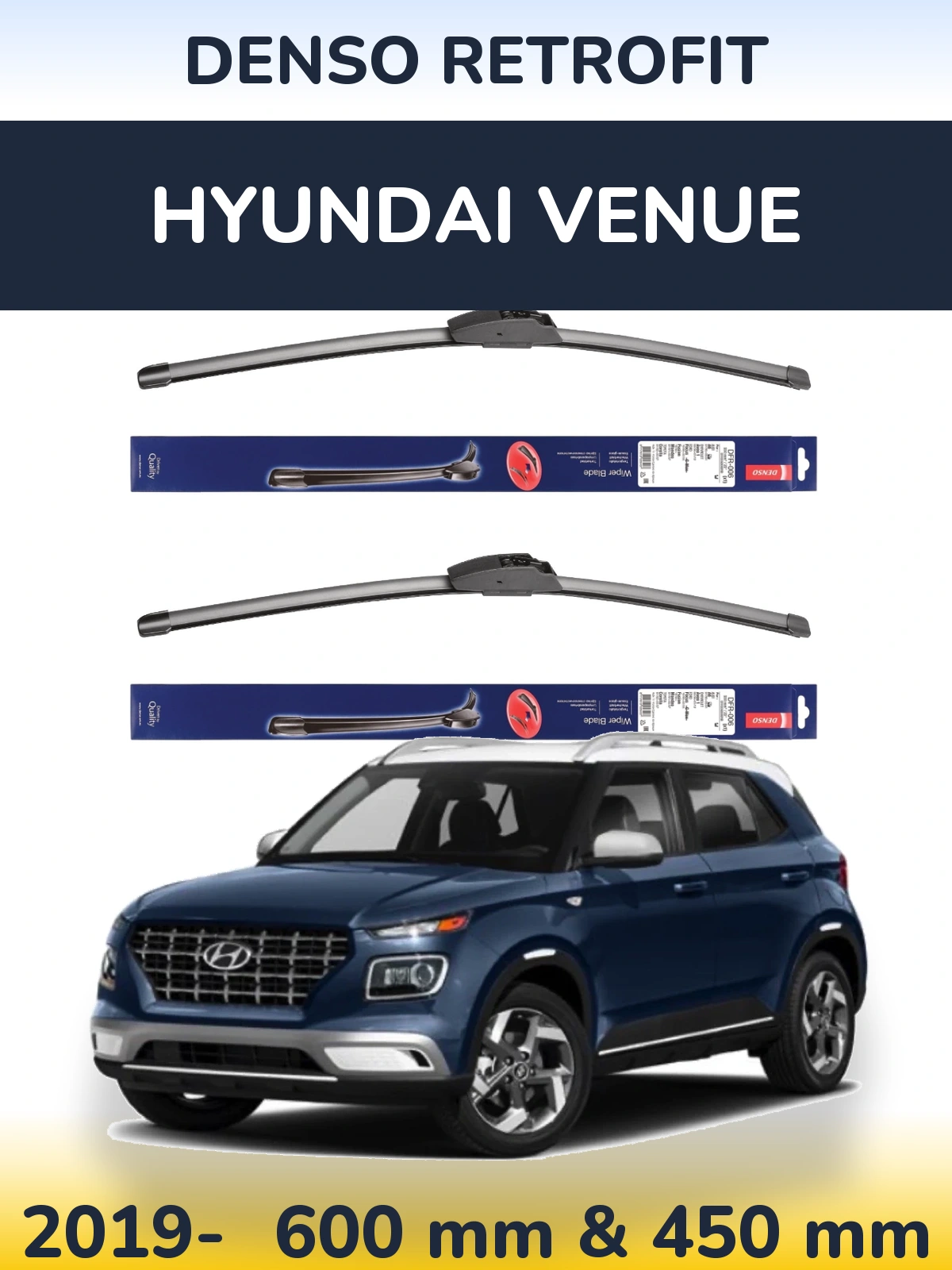 Torkarblad Denso Retrofit för Hyundai Venue