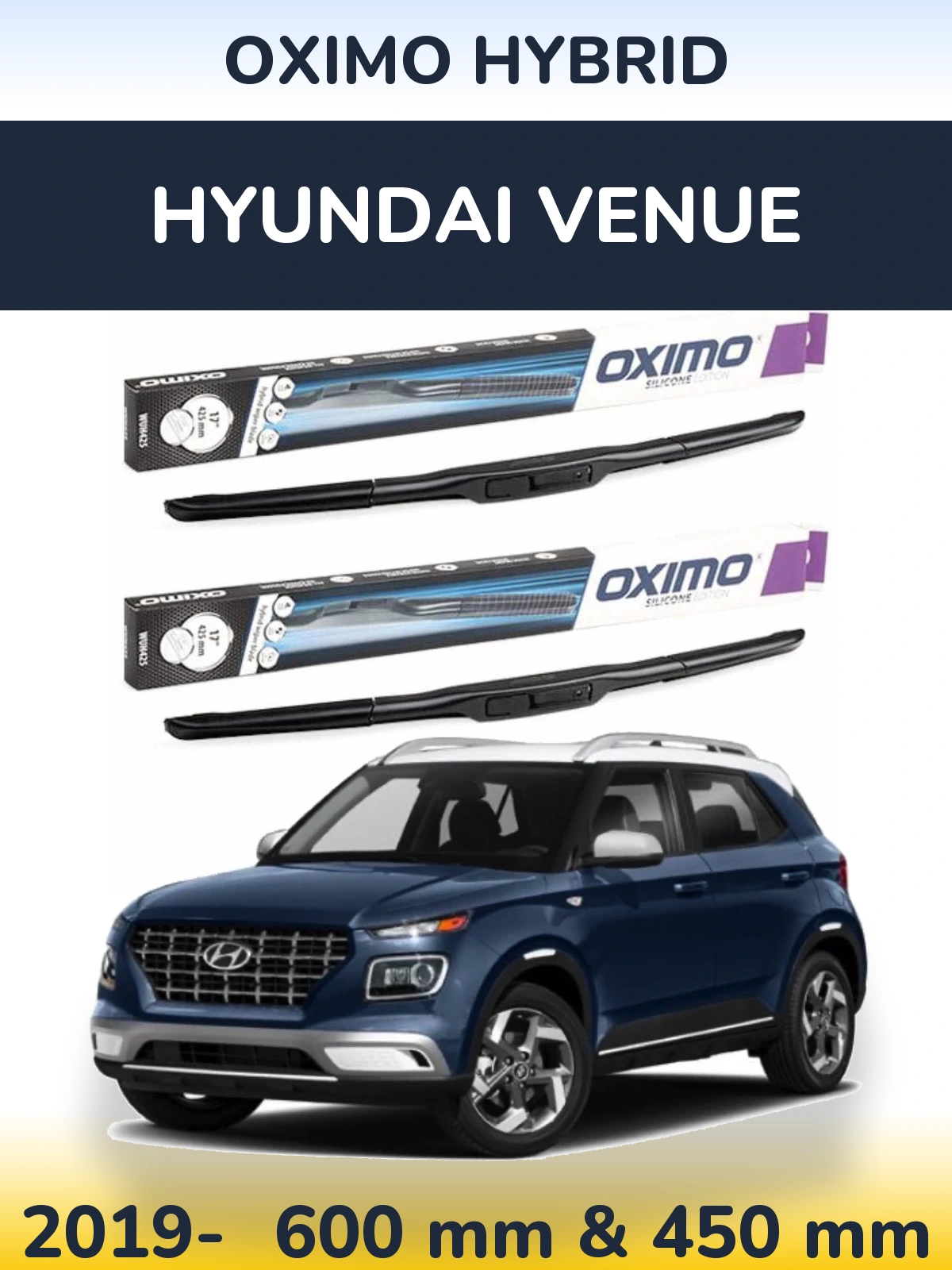 Torkarblad Oximo Hybrid för Hyundai Venue