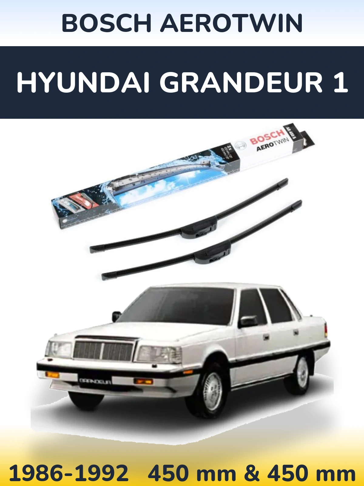Torkarblad BOSCH AeroTwin för Hyundai Grandeur 1