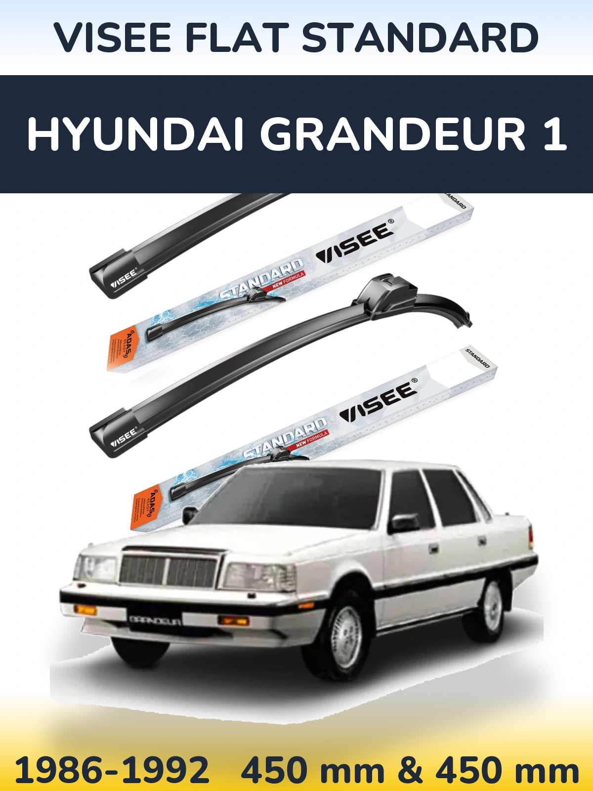 Torkarblad VISEE FLAT STANDARD för Hyundai Grandeur 1