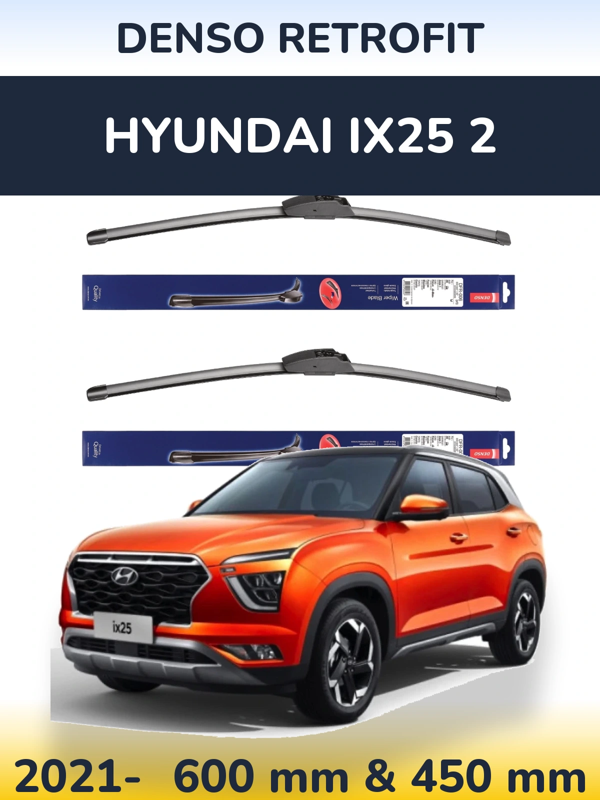 Torkarblad Denso Retrofit för Hyundai ix25 2