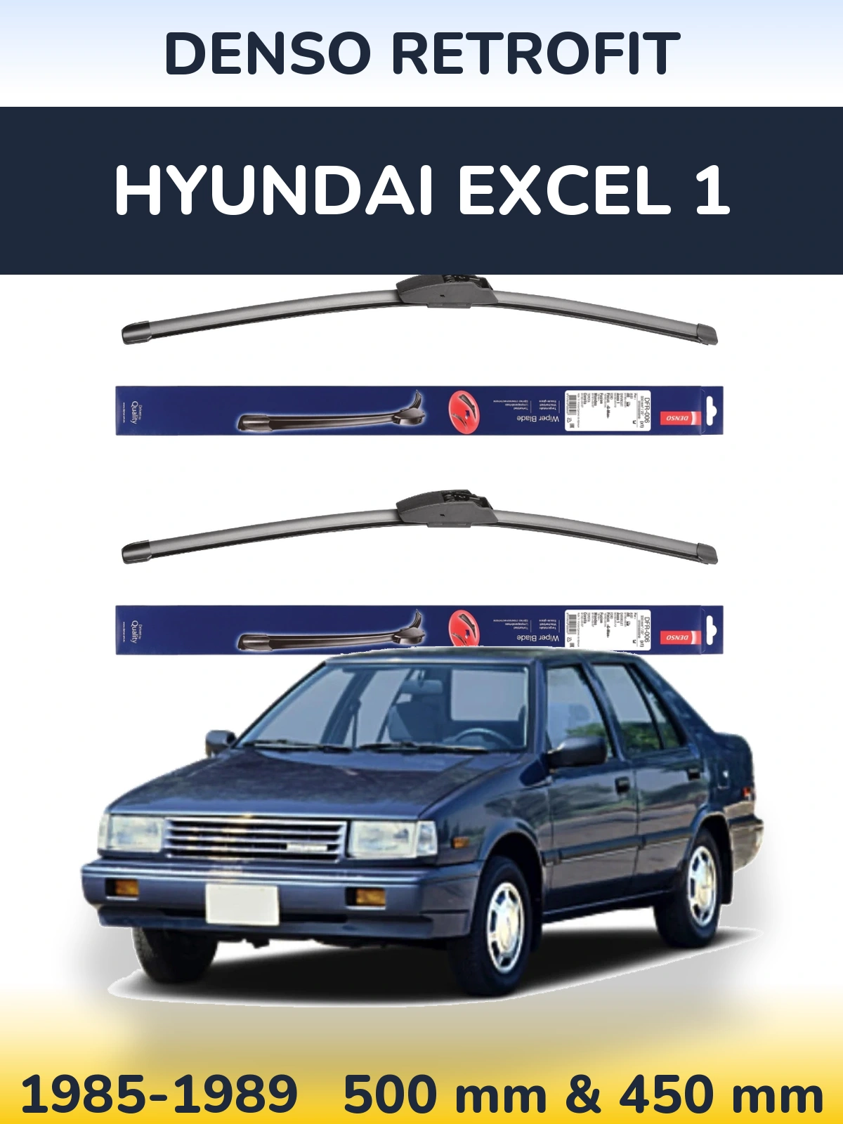 Torkarblad Denso Retrofit för Hyundai Excel 1