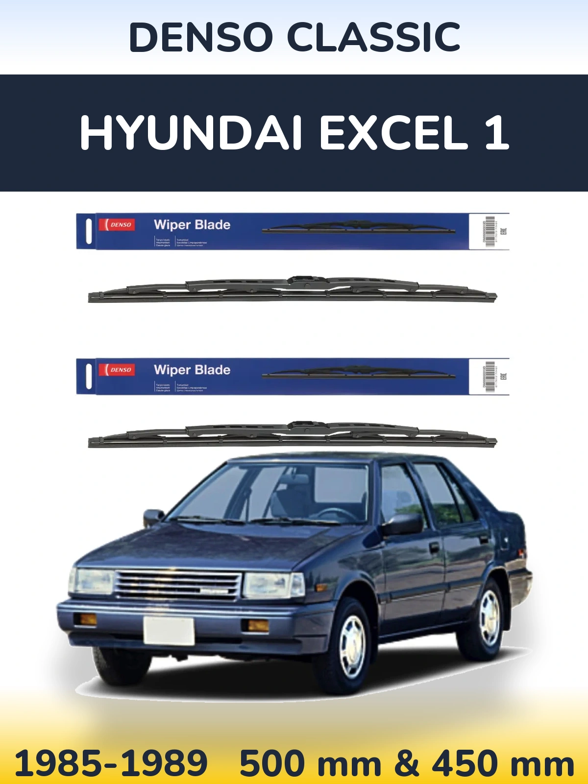 Torkarblad Denso Classic för Hyundai Excel 1