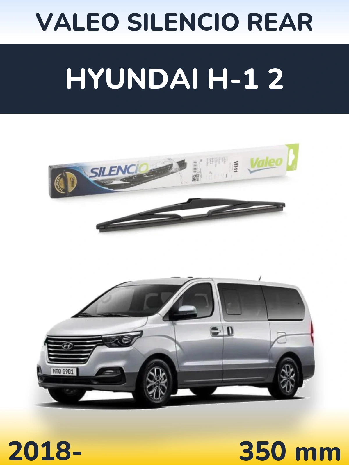 Torkarblad Valeo Silencio Rear för Hyundai H-1 2