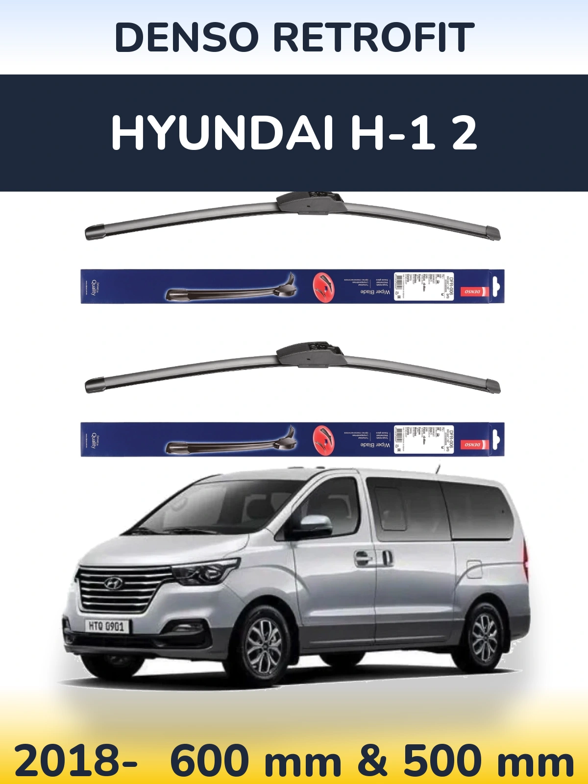 Torkarblad Denso Retrofit för Hyundai H-1 2