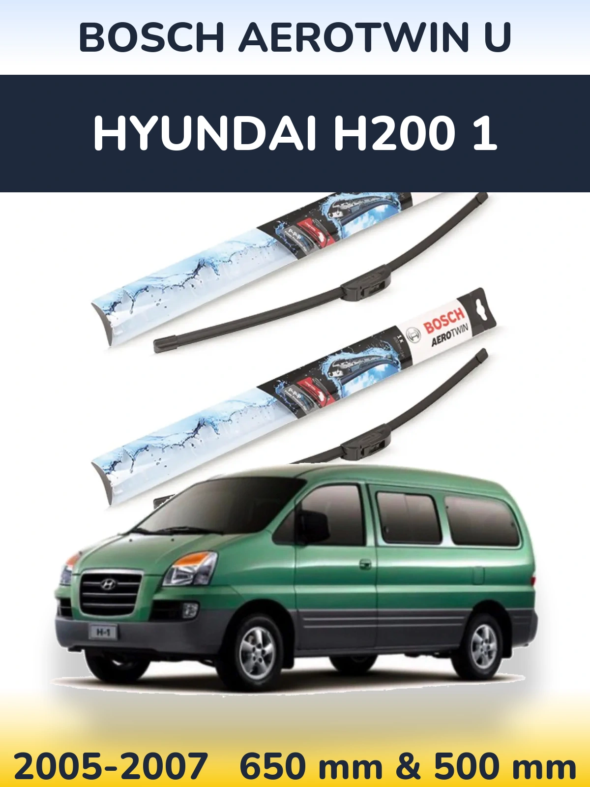 Torkarblad BOSCH AeroTwin U för Hyundai H200 1