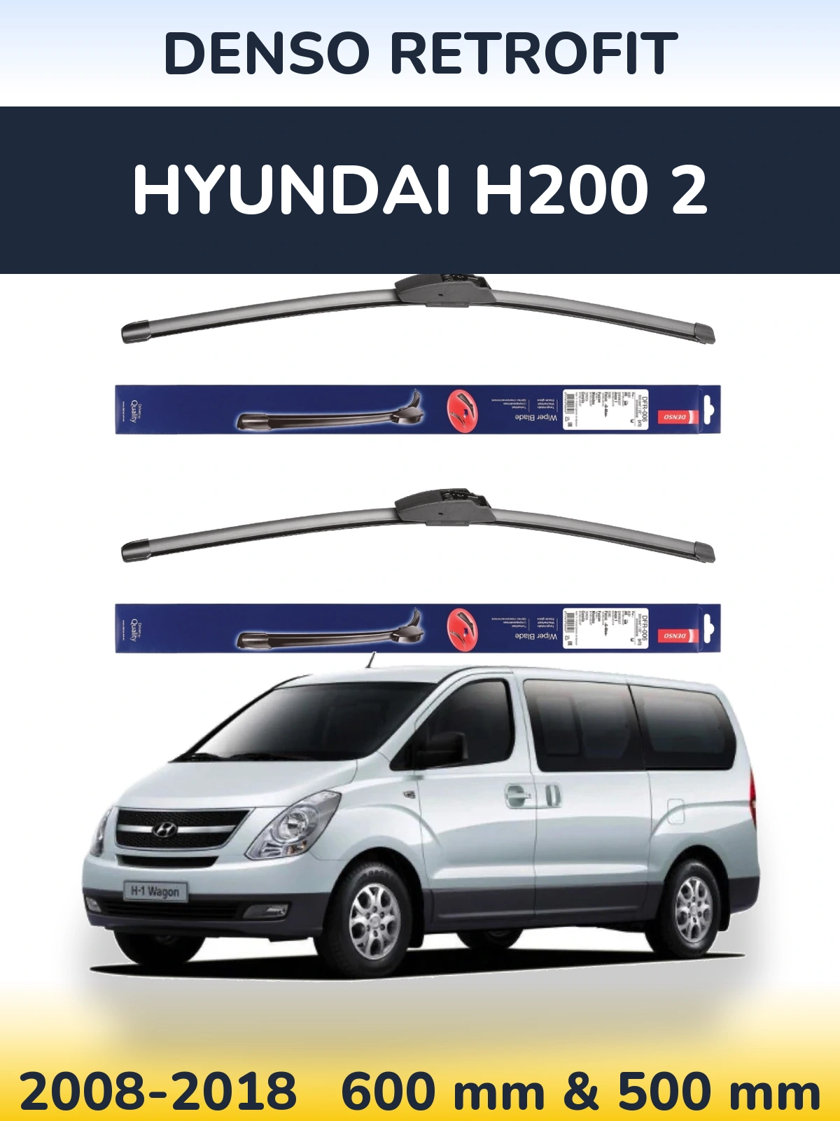 Torkarblad Denso Retrofit för Hyundai H200 2