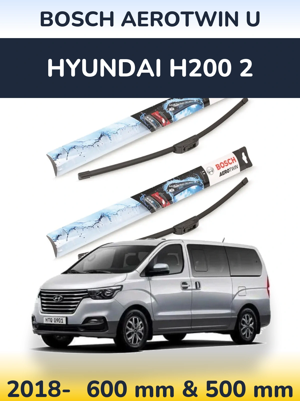 Torkarblad BOSCH AeroTwin U för Hyundai H200 2