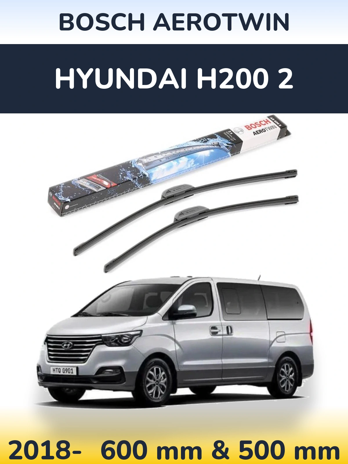 Torkarblad BOSCH AeroTwin för Hyundai H200 2
