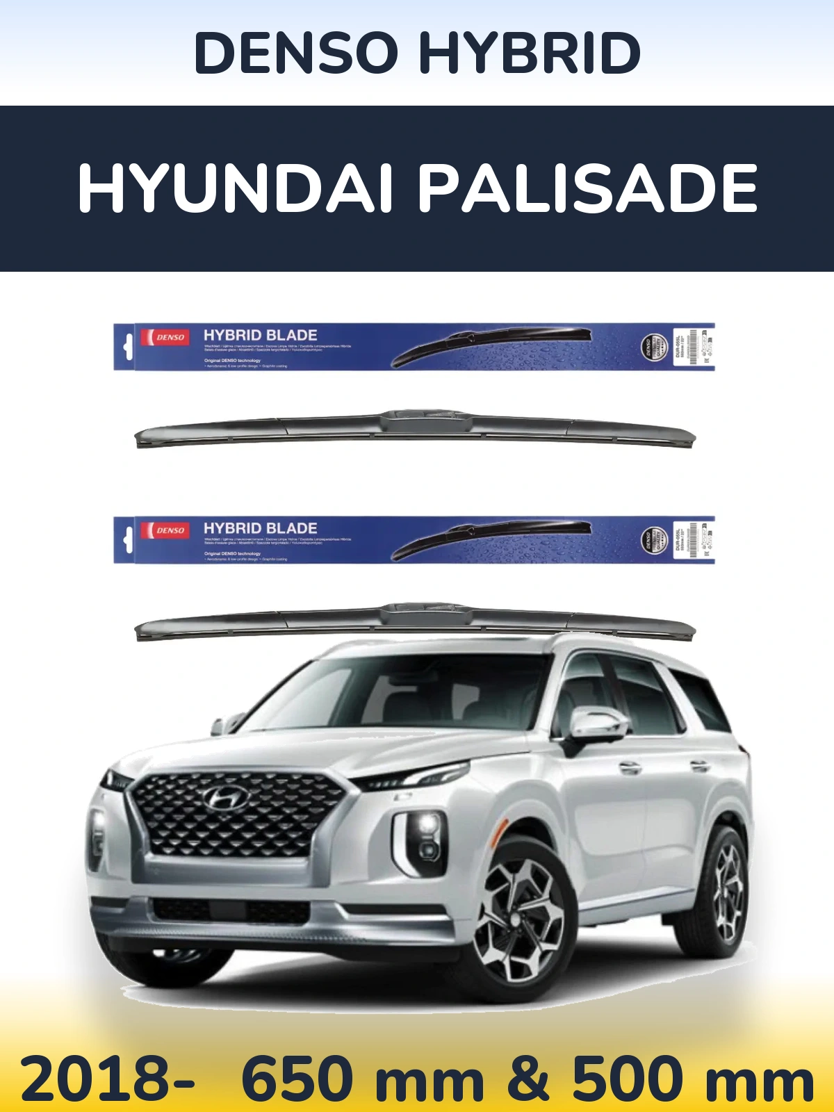 Torkarblad Denso Hybrid för Hyundai Palisade