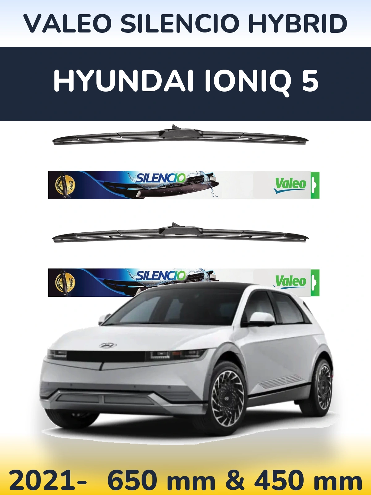 Torkarblad Valeo Silencio Hybrid för Hyundai IONIQ 5