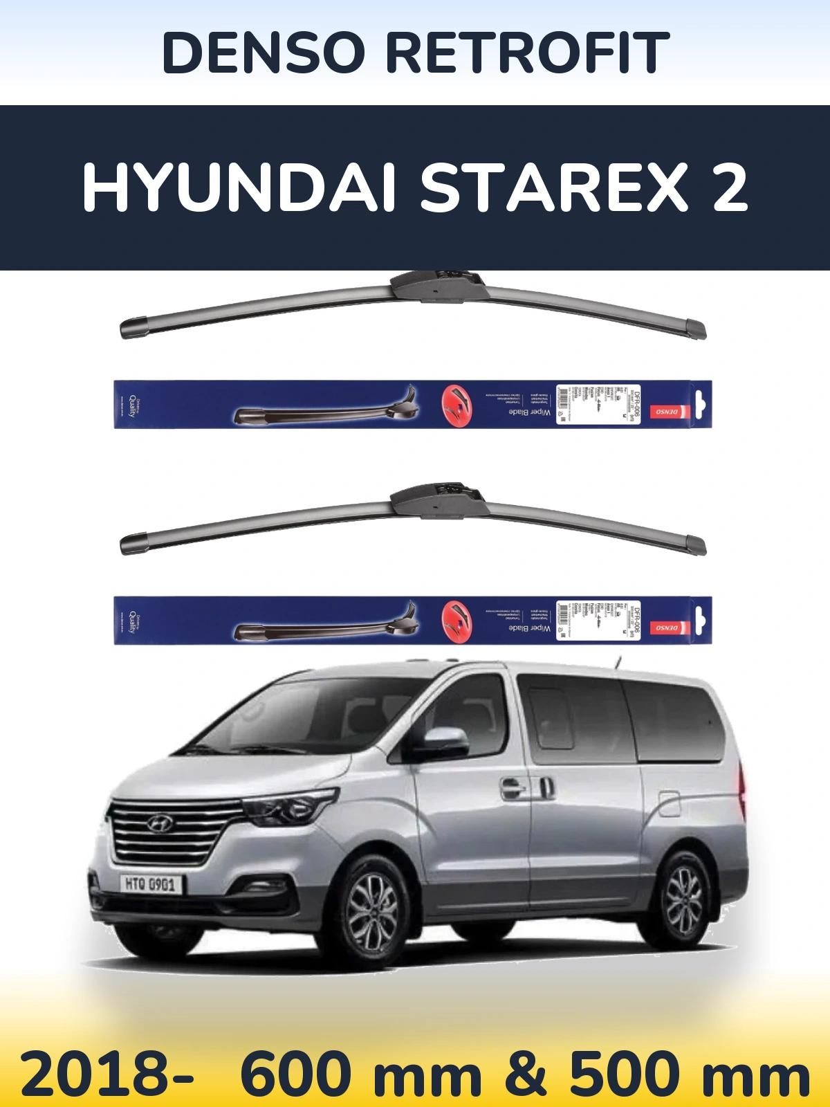 Torkarblad Denso Retrofit för Hyundai Starex 2