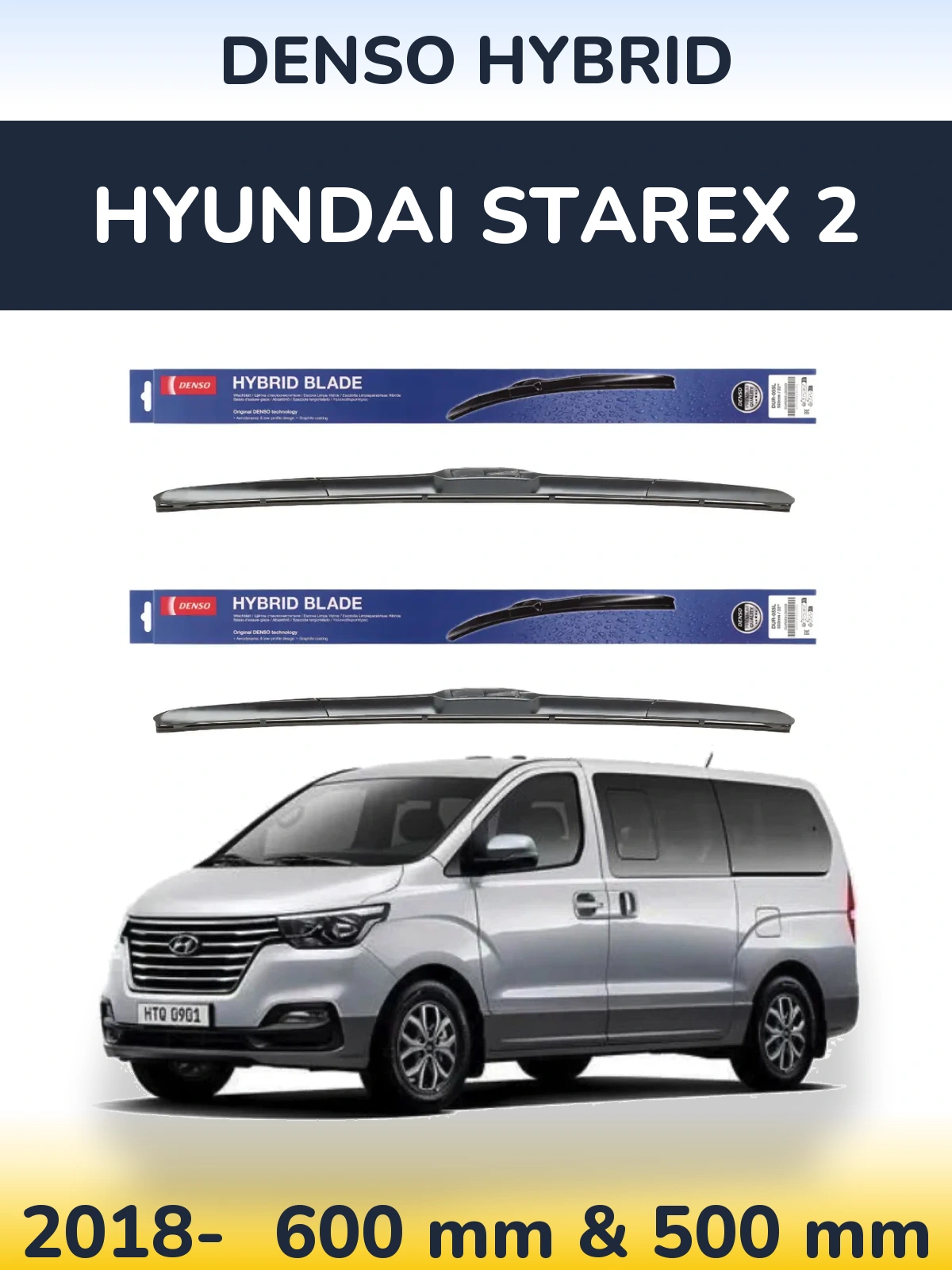 Torkarblad Denso Hybrid för Hyundai Starex 2