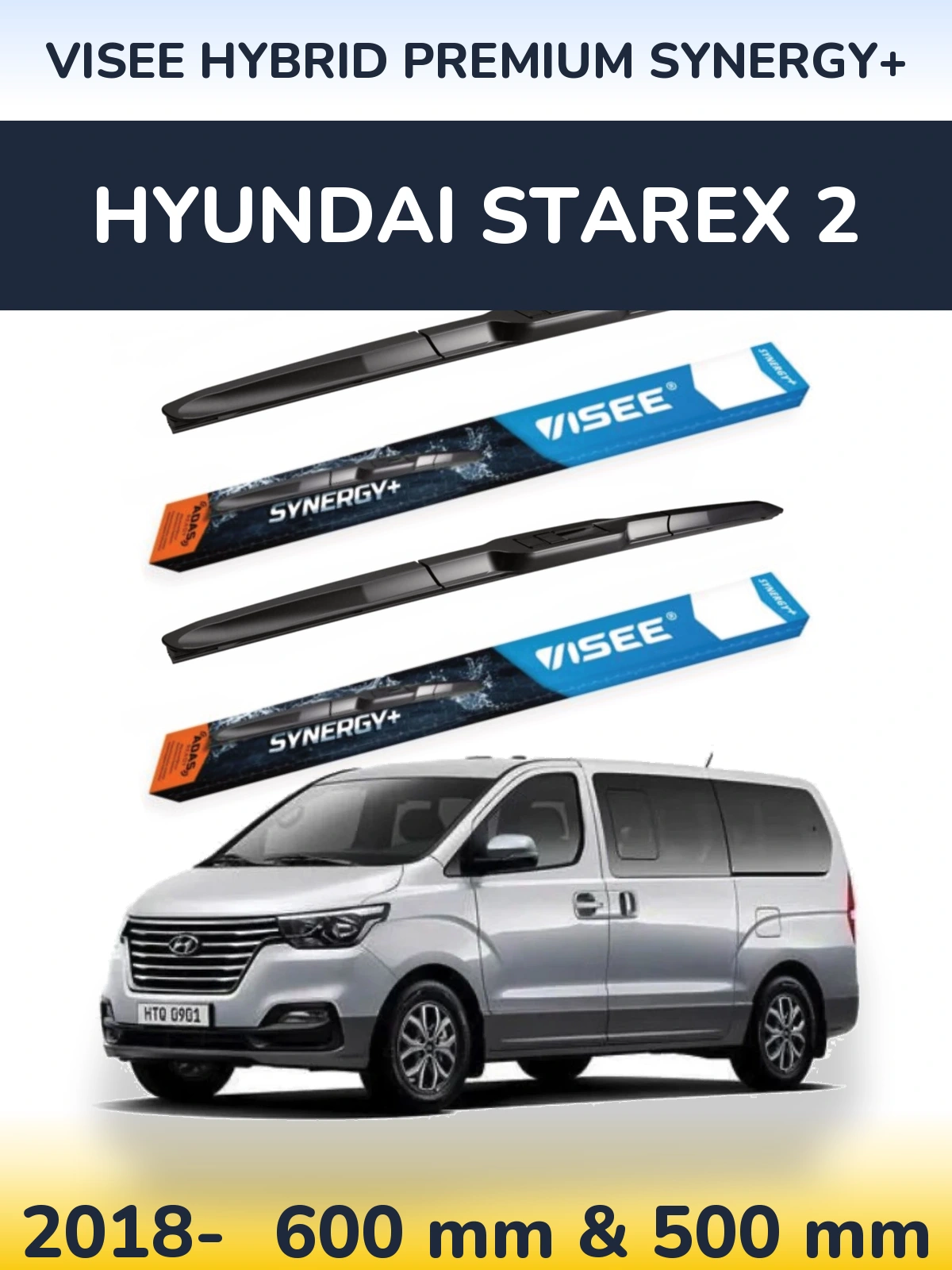 Torkarblad VISEE HYBRID PREMIUM SYNERGY+ för Hyundai Starex 2