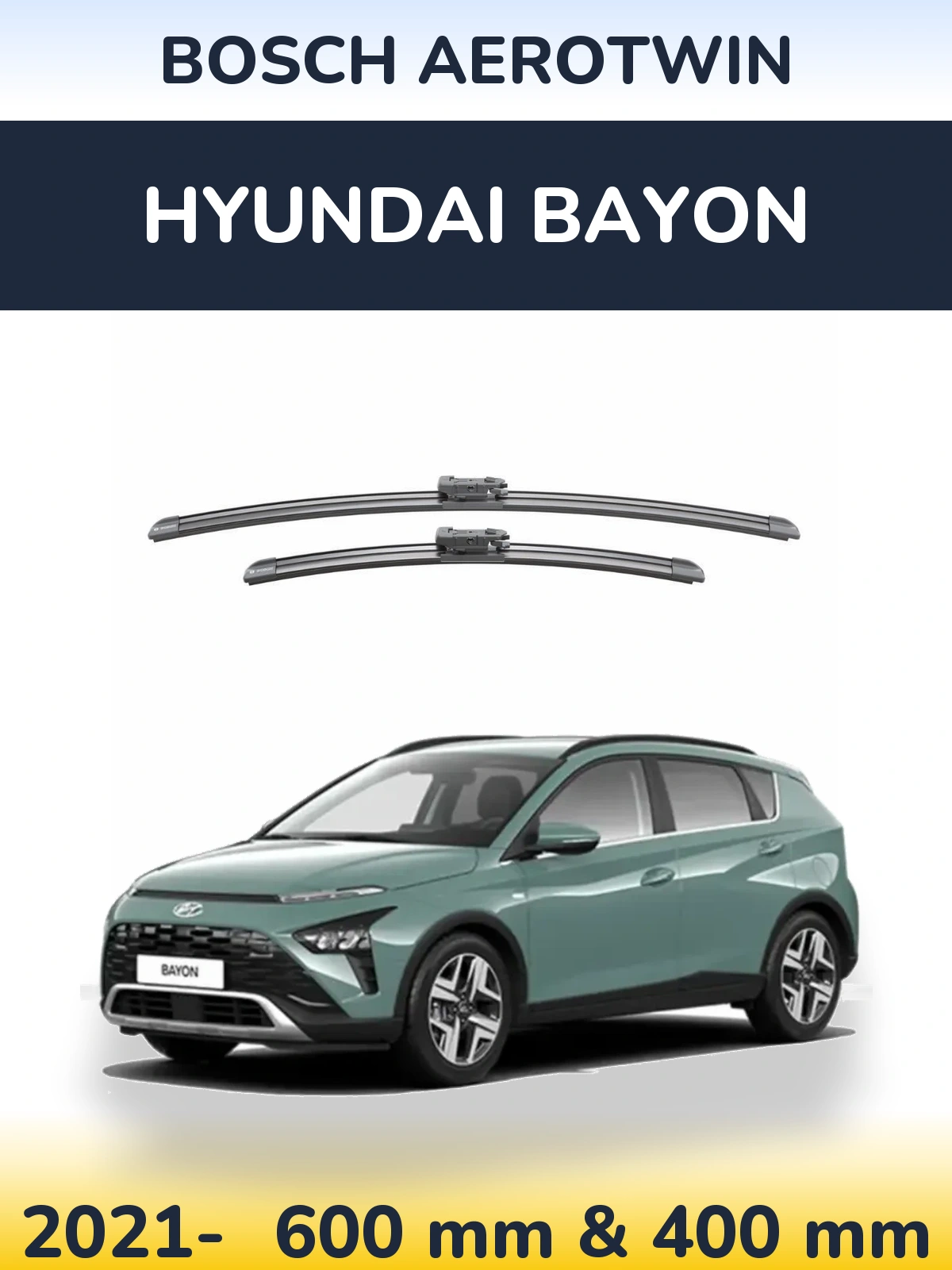 Torkarblad BOSCH AeroTwin för Hyundai Bayon
