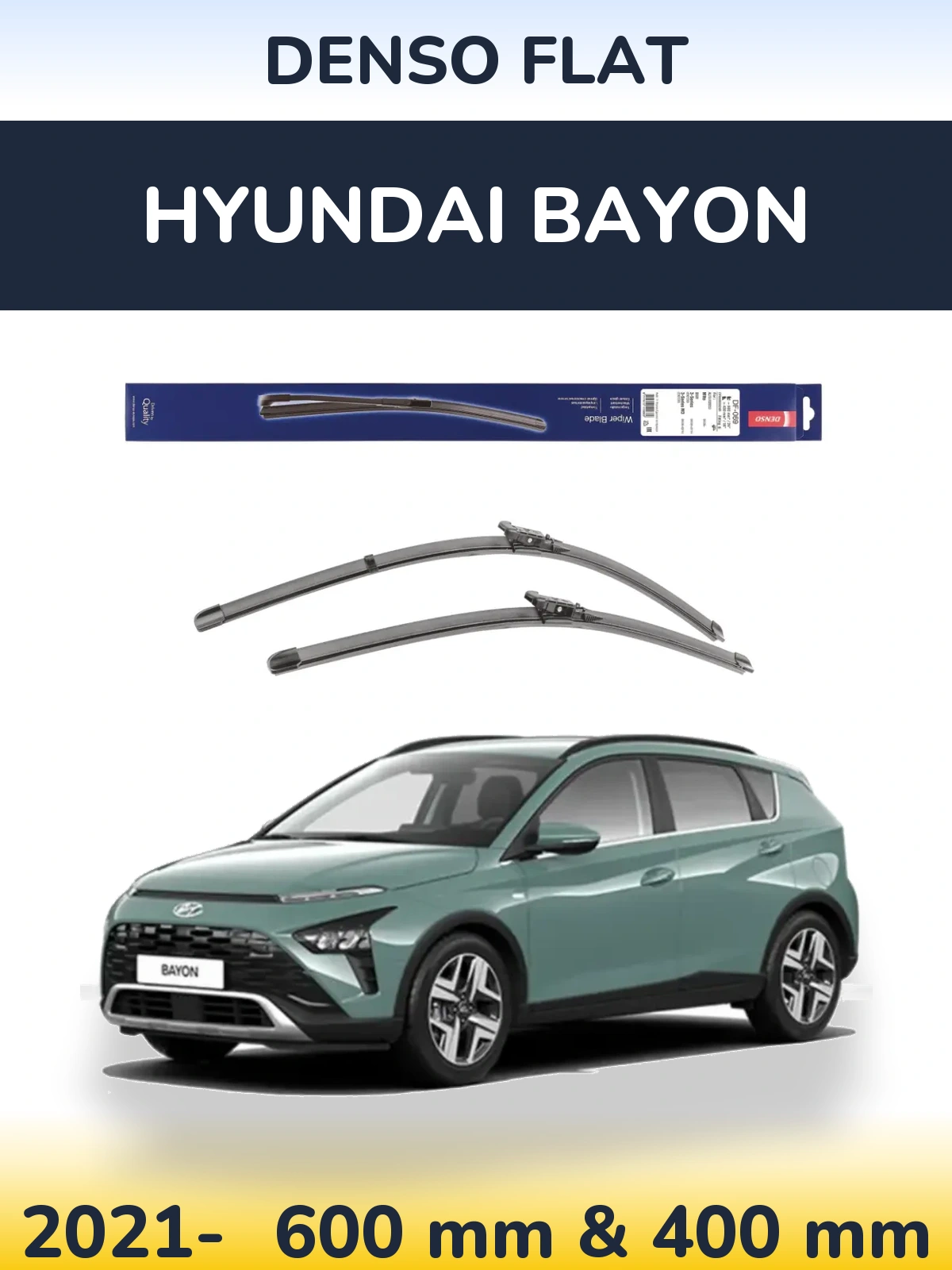Torkarblad Denso Flat för Hyundai Bayon