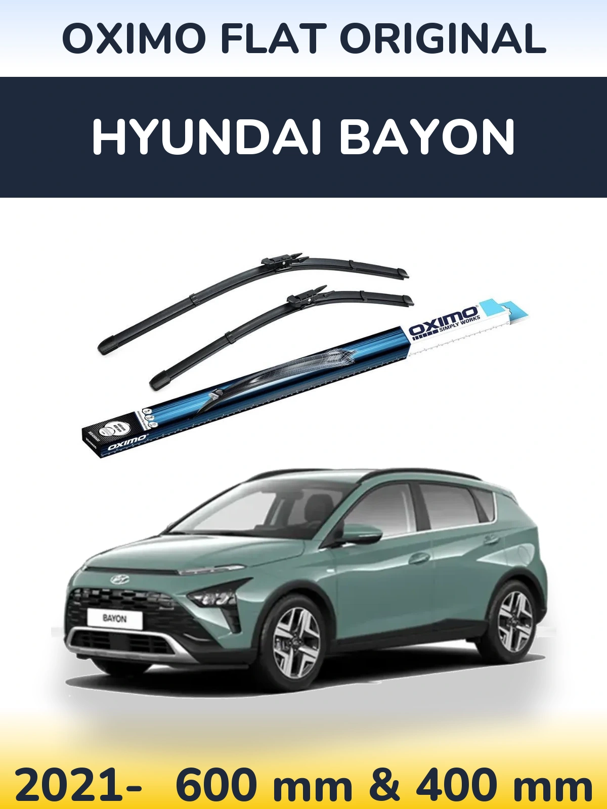 Torkarblad Oximo Flat Original för Hyundai Bayon