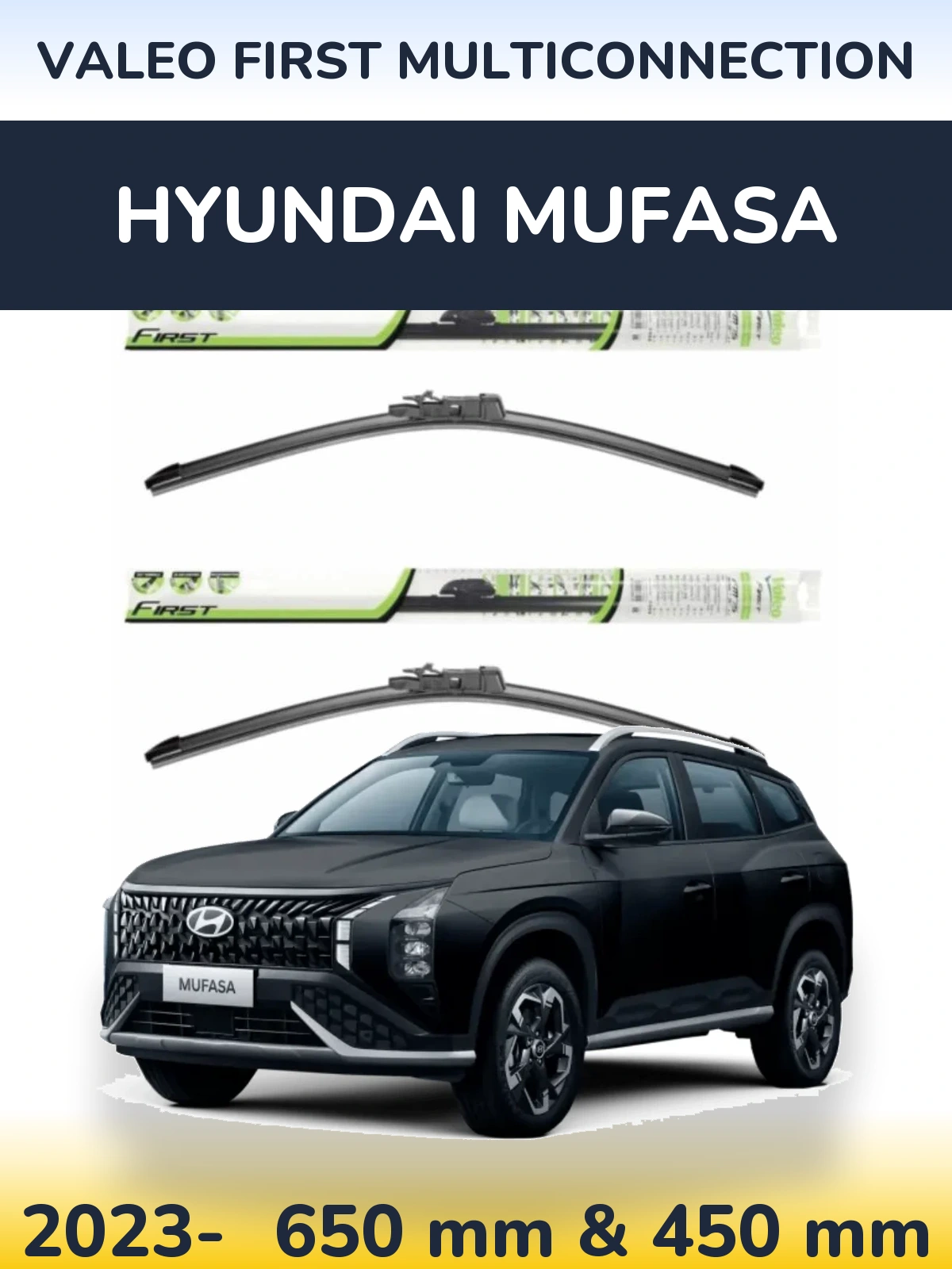 Torkarblad Valeo First MultiConnection för Hyundai Mufasa