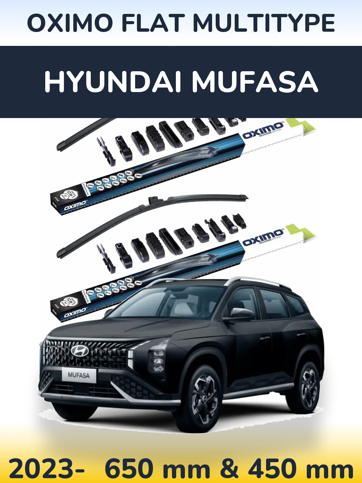 Torkarblad Oximo Flat MultiType för Hyundai Mufasa