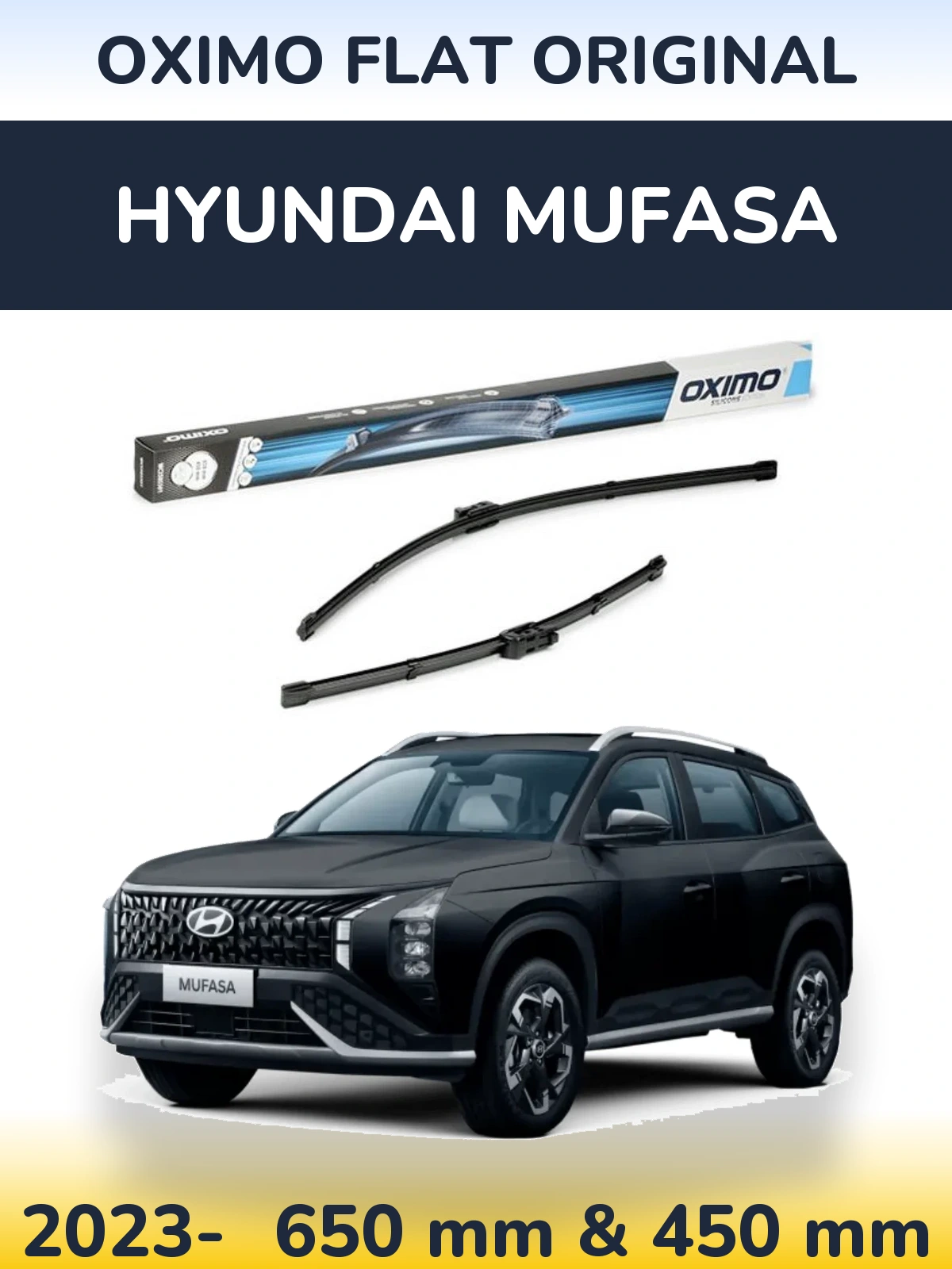 Torkarblad Oximo Flat Original för Hyundai Mufasa