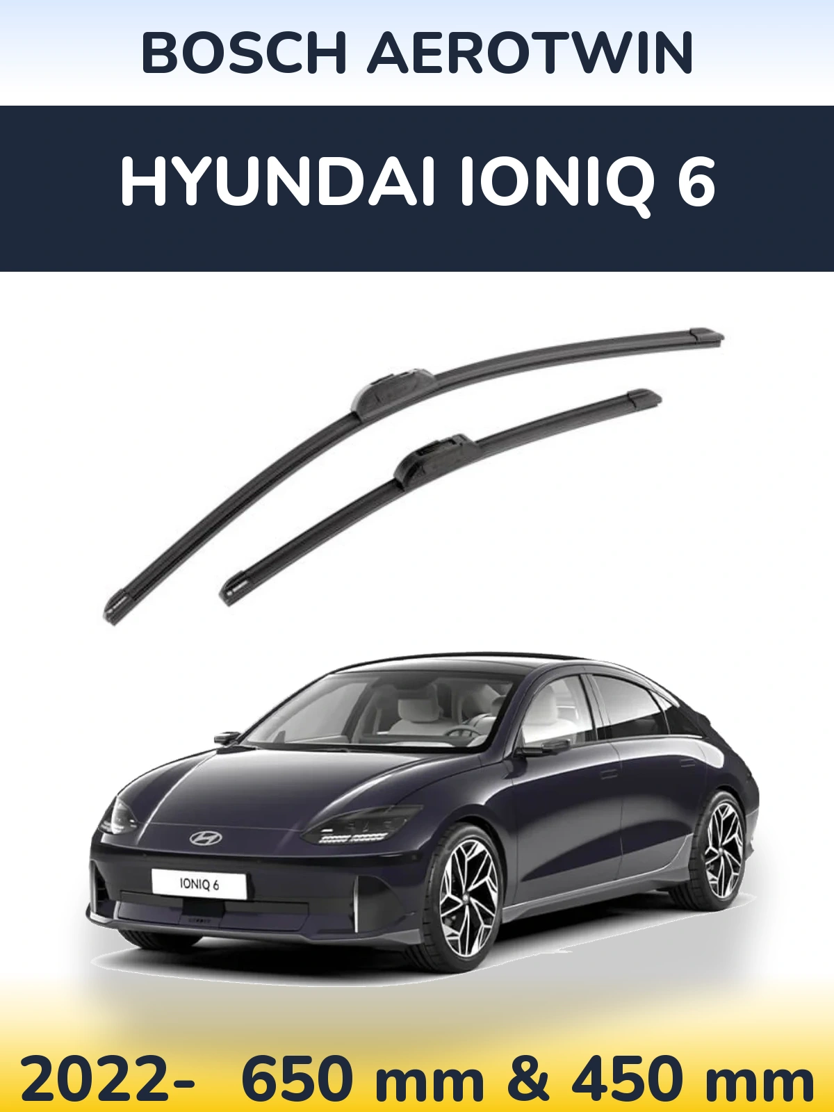 Torkarblad BOSCH AeroTwin för Hyundai IONIQ 6