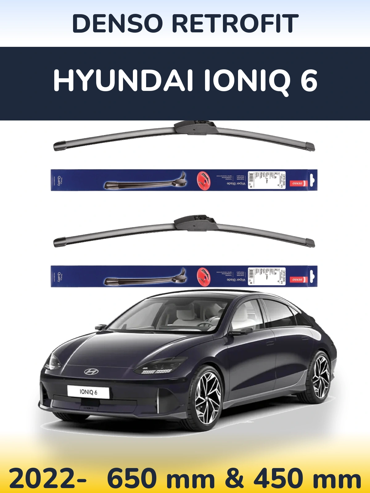 Torkarblad Denso Retrofit för Hyundai IONIQ 6