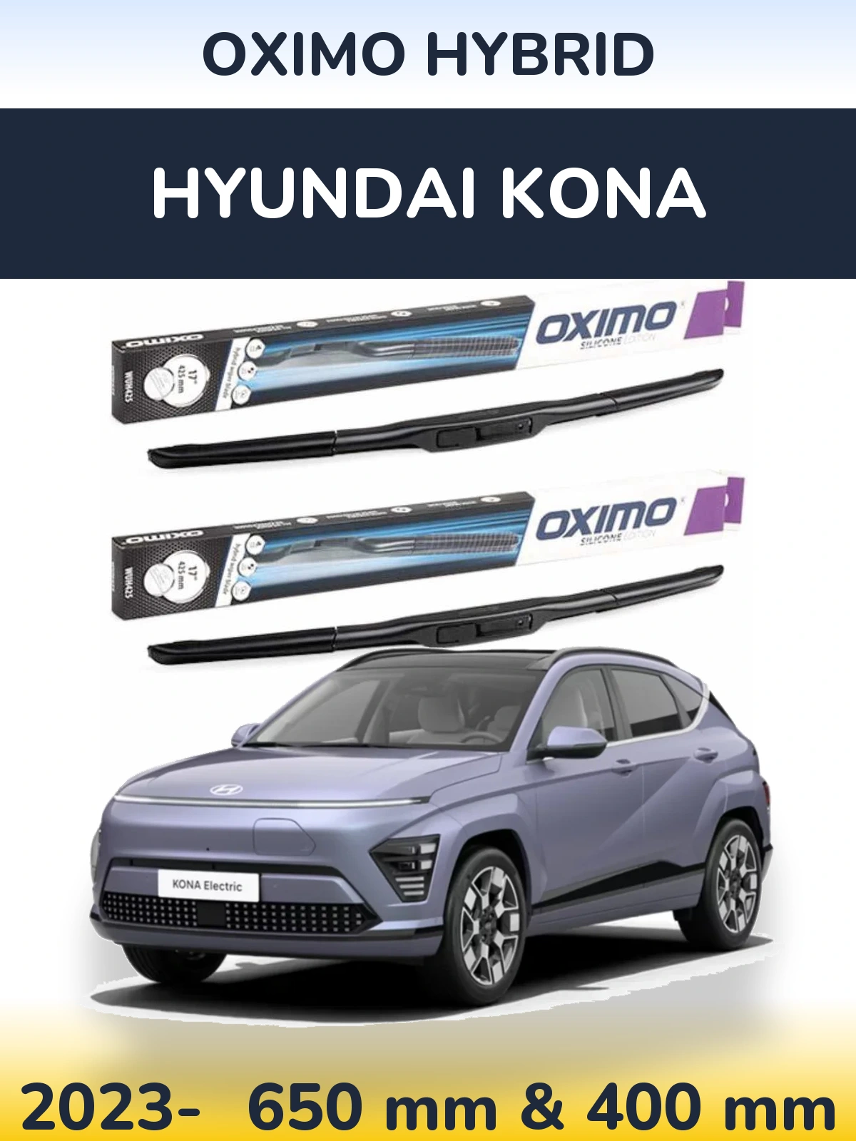 Torkarblad Oximo Hybrid för Hyundai Kona