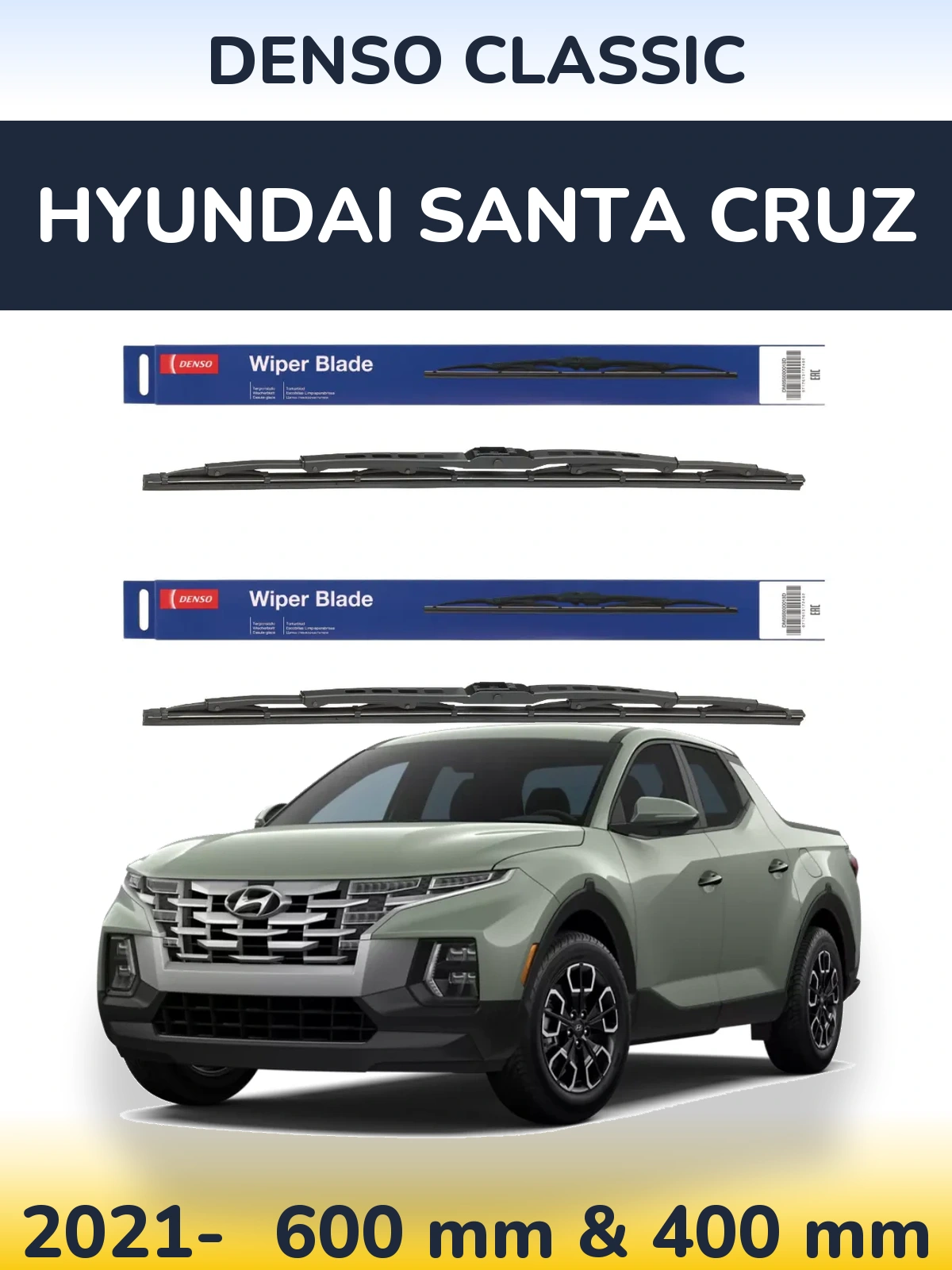 Torkarblad Denso Classic för Hyundai Santa Cruz