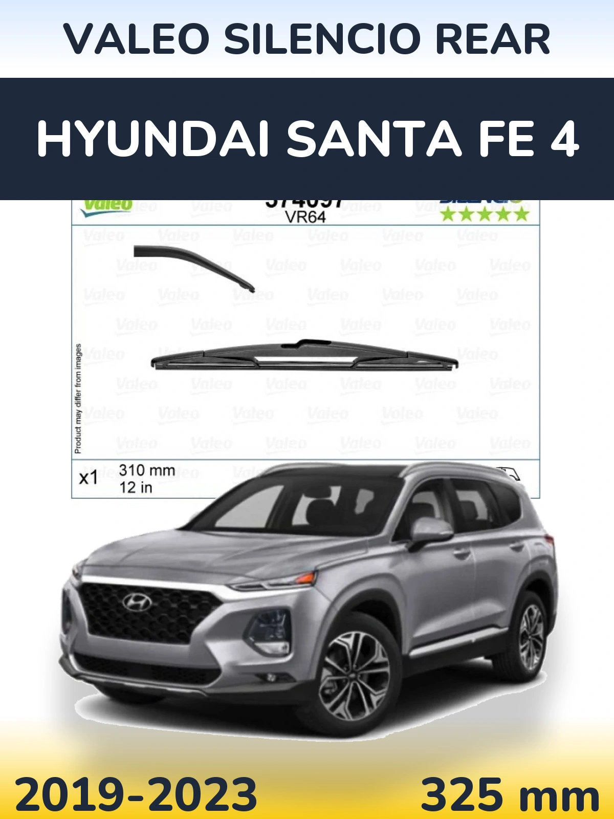 Torkarblad Valeo Silencio Rear för Hyundai Santa Fe 4
