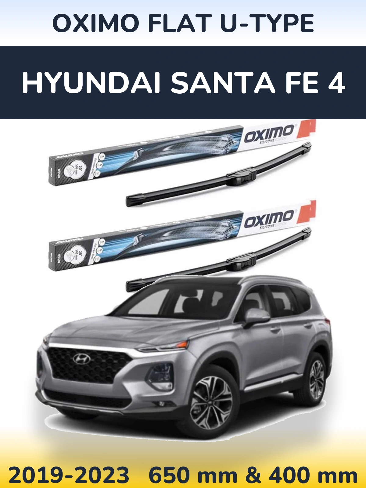 Torkarblad Oximo Flat U-type för Hyundai Santa Fe 4