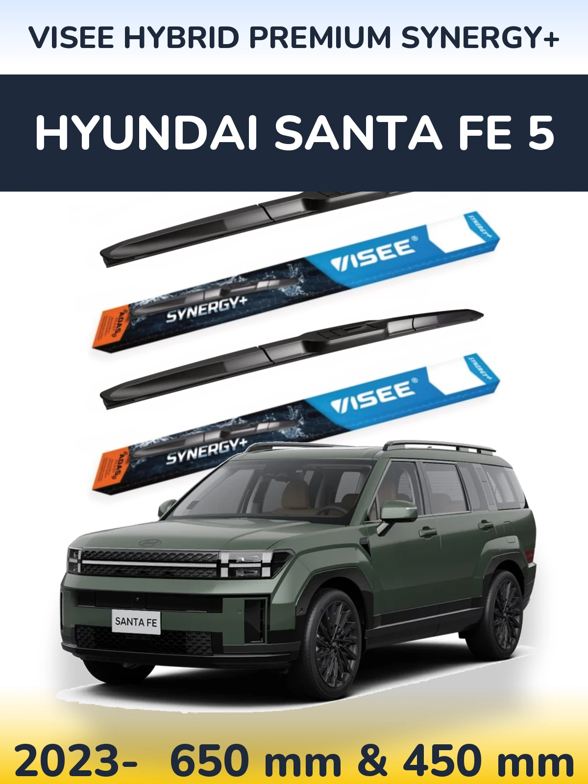 Torkarblad VISEE HYBRID PREMIUM SYNERGY+ för Hyundai Santa Fe 5