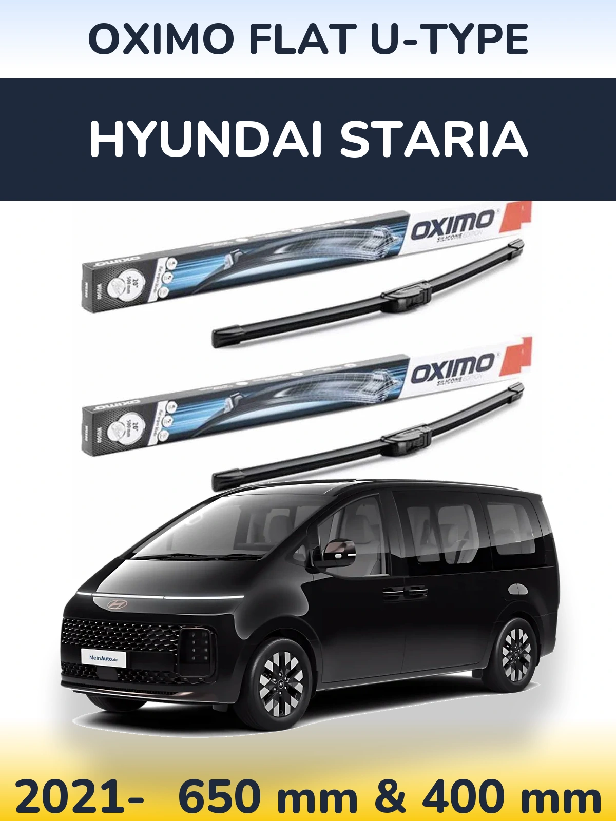 Torkarblad Oximo Flat U-type för Hyundai Staria