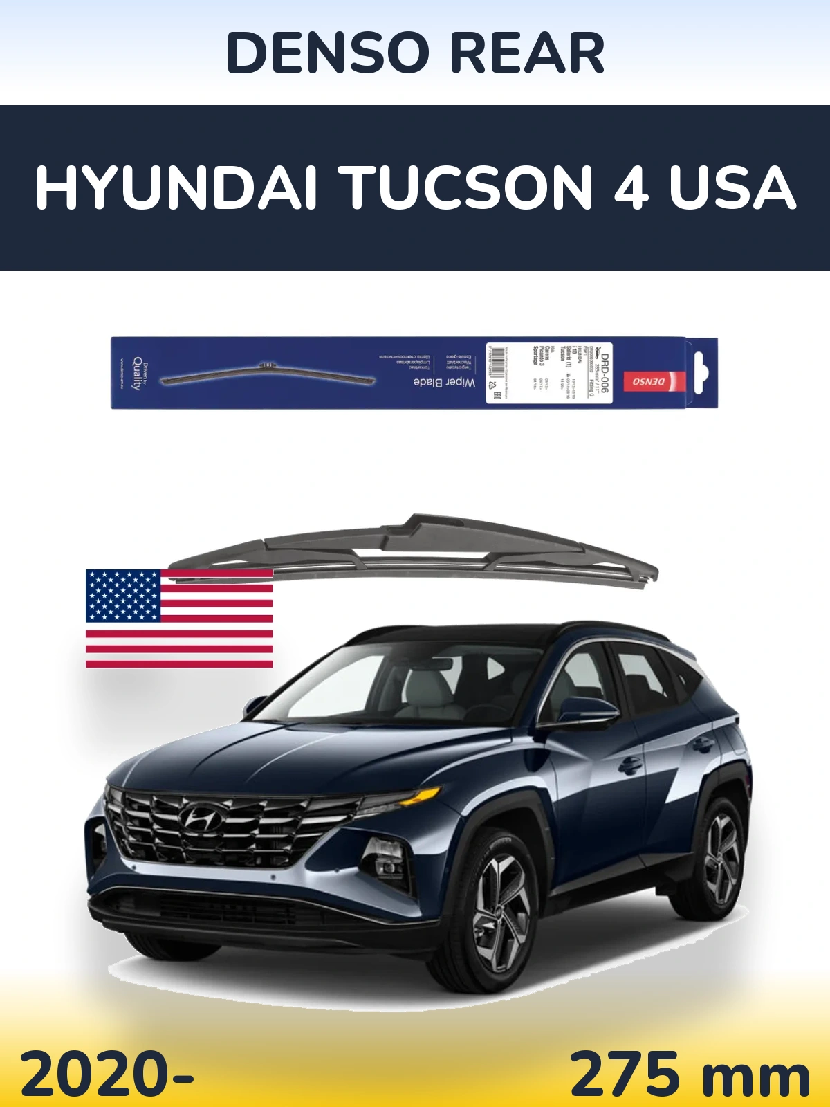 Torkarblad Denso Rear för Hyundai Tucson 4 USA